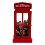 38cm Red Telephone Booth - Seasonal Decor