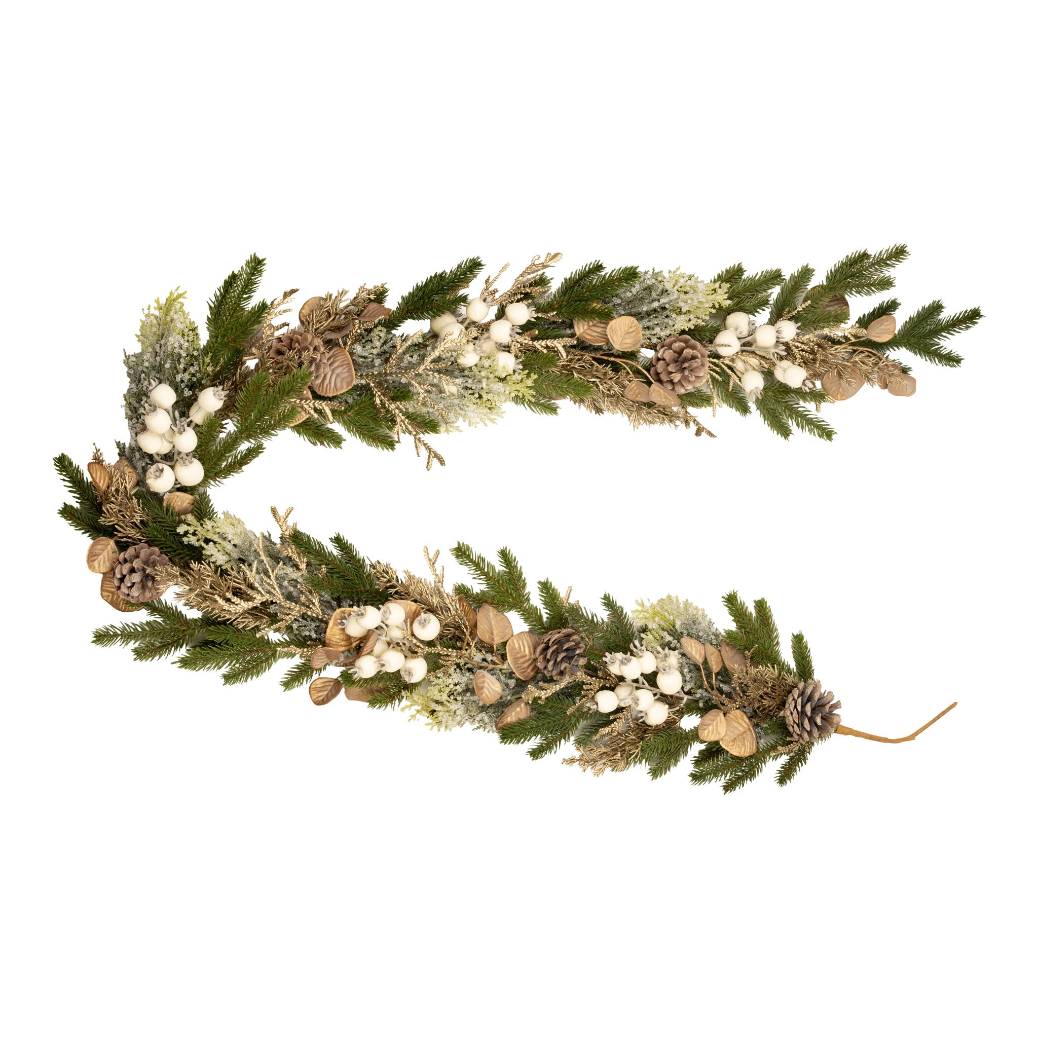 180cm Natural White Berry Garland - Seasonal Decor