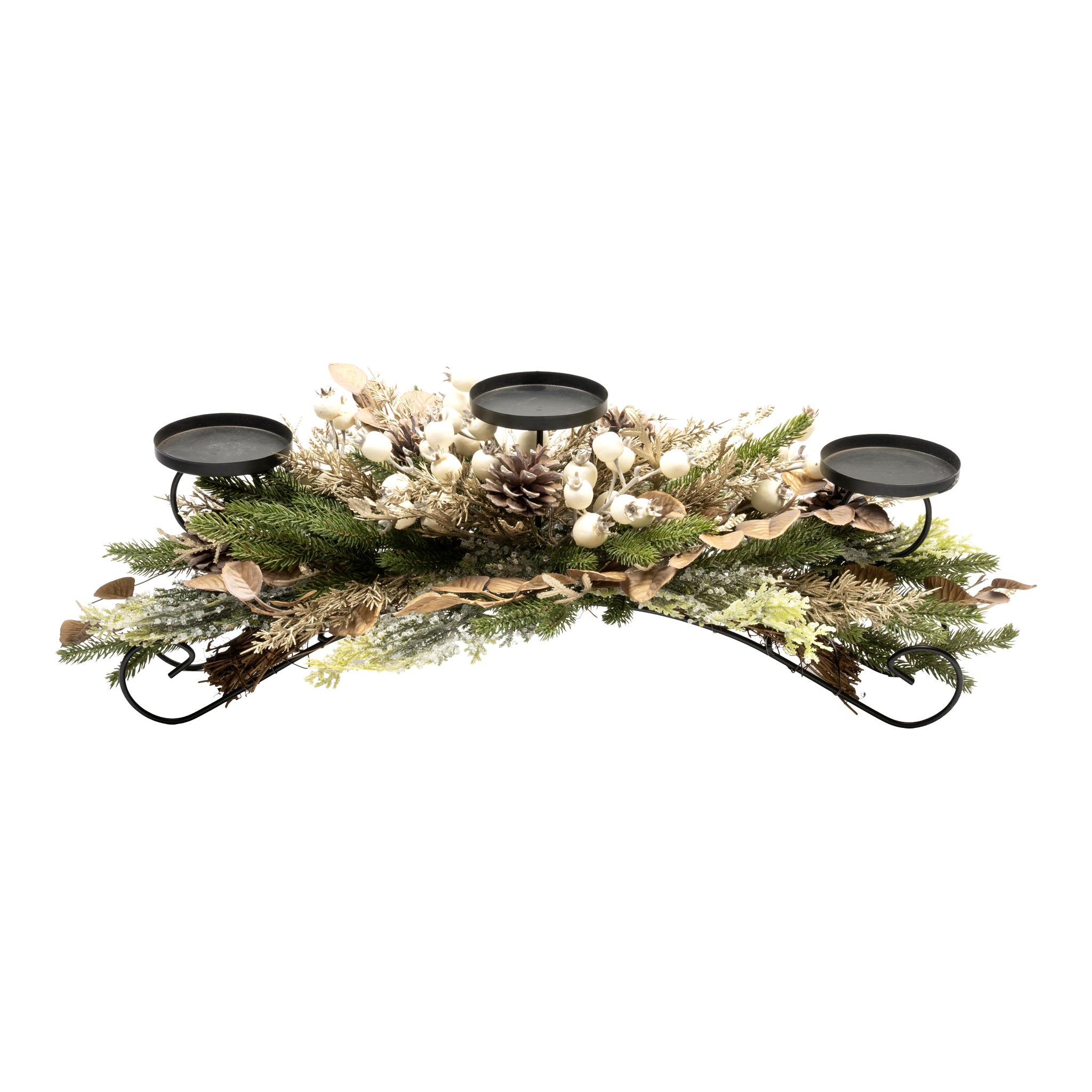 75cm Natural White Berry Centrepiece - Seasonal Decor
