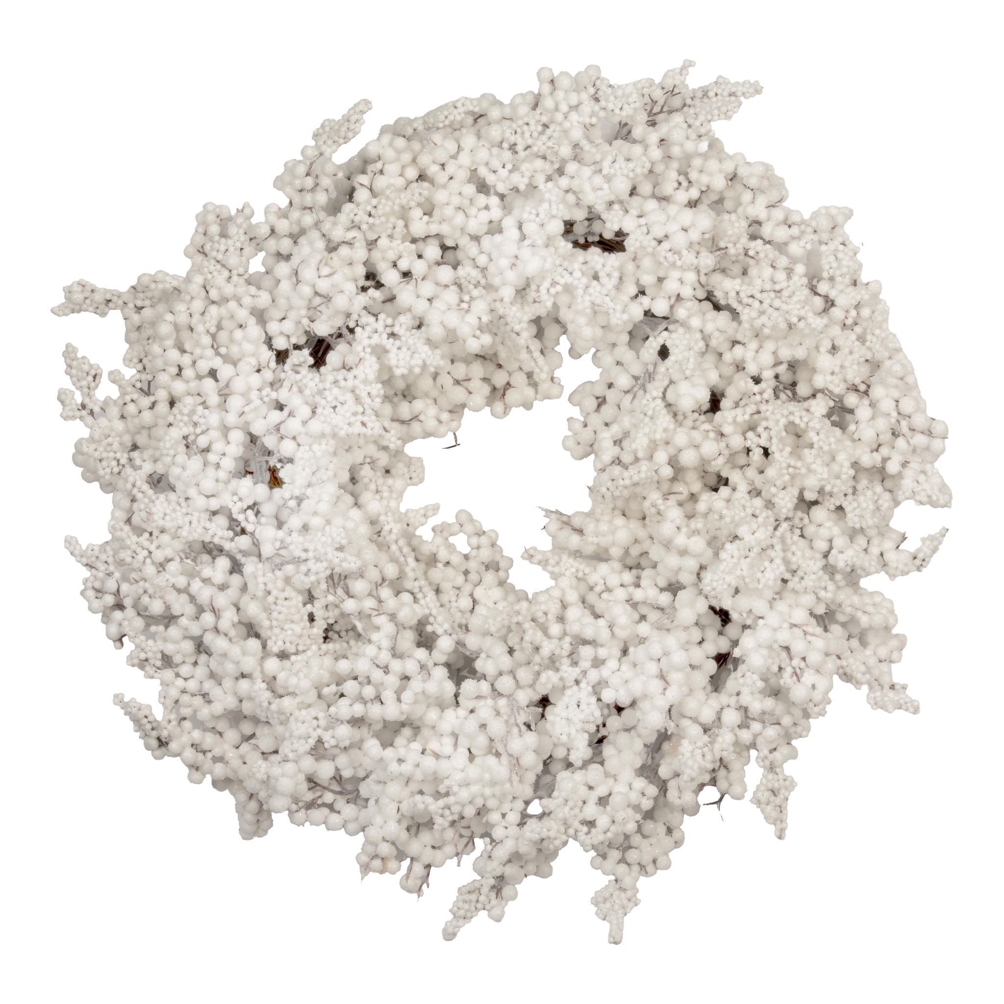 55cm Snow White Berry Wreath - Seasonal Decor