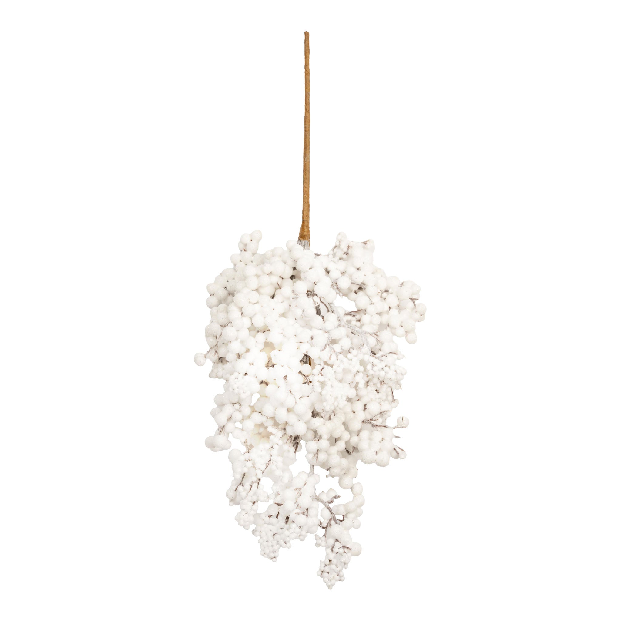 45cm Snow White Berry Spray - Seasonal Decor