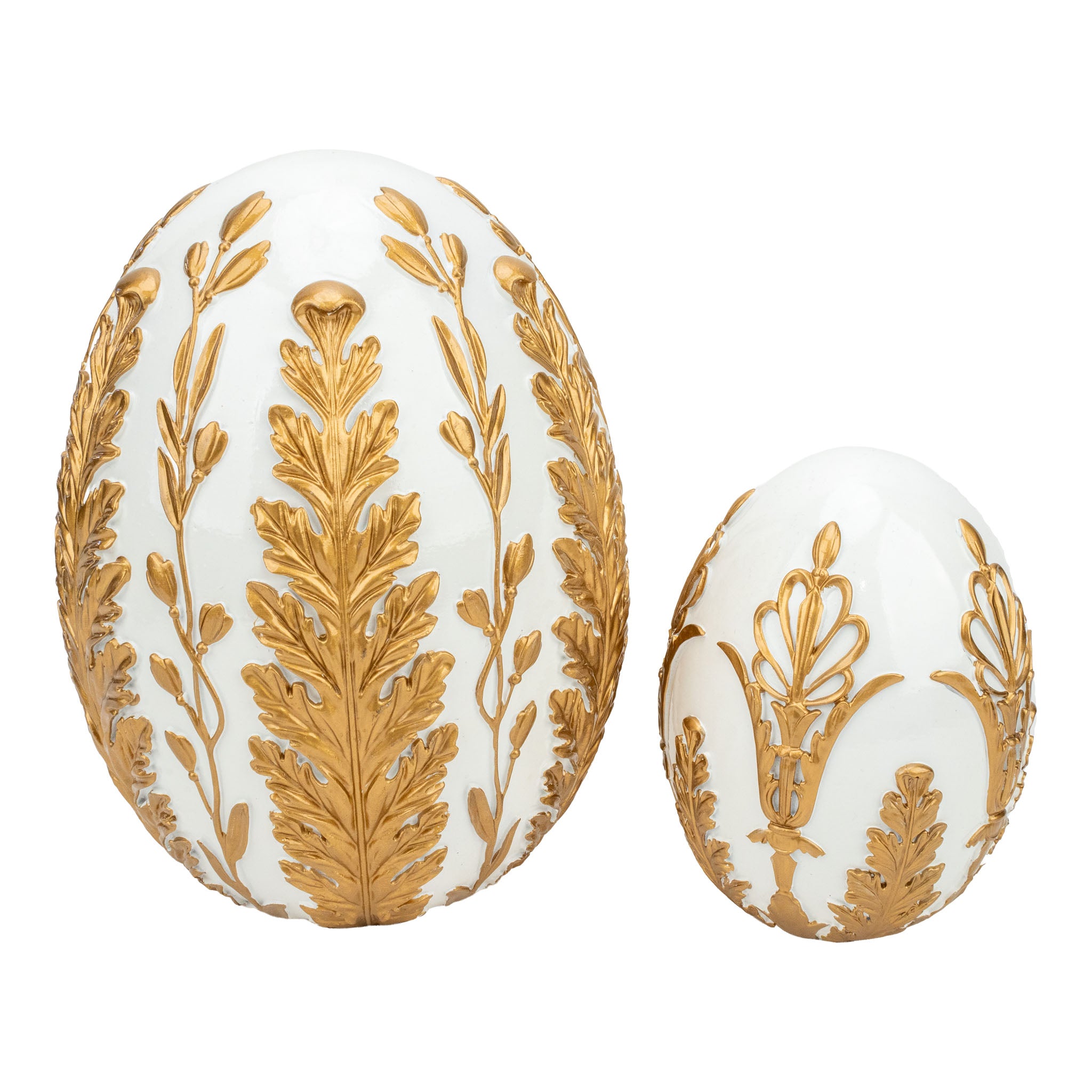 25cm Golden Ivory Egg - Seasonal Decor