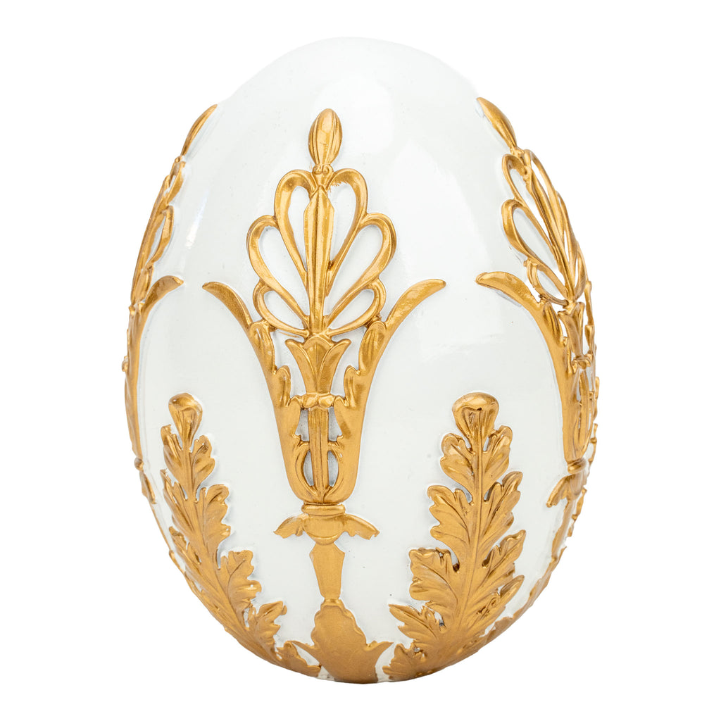 16cm Golden Ivory  Egg - Seasonal Decor