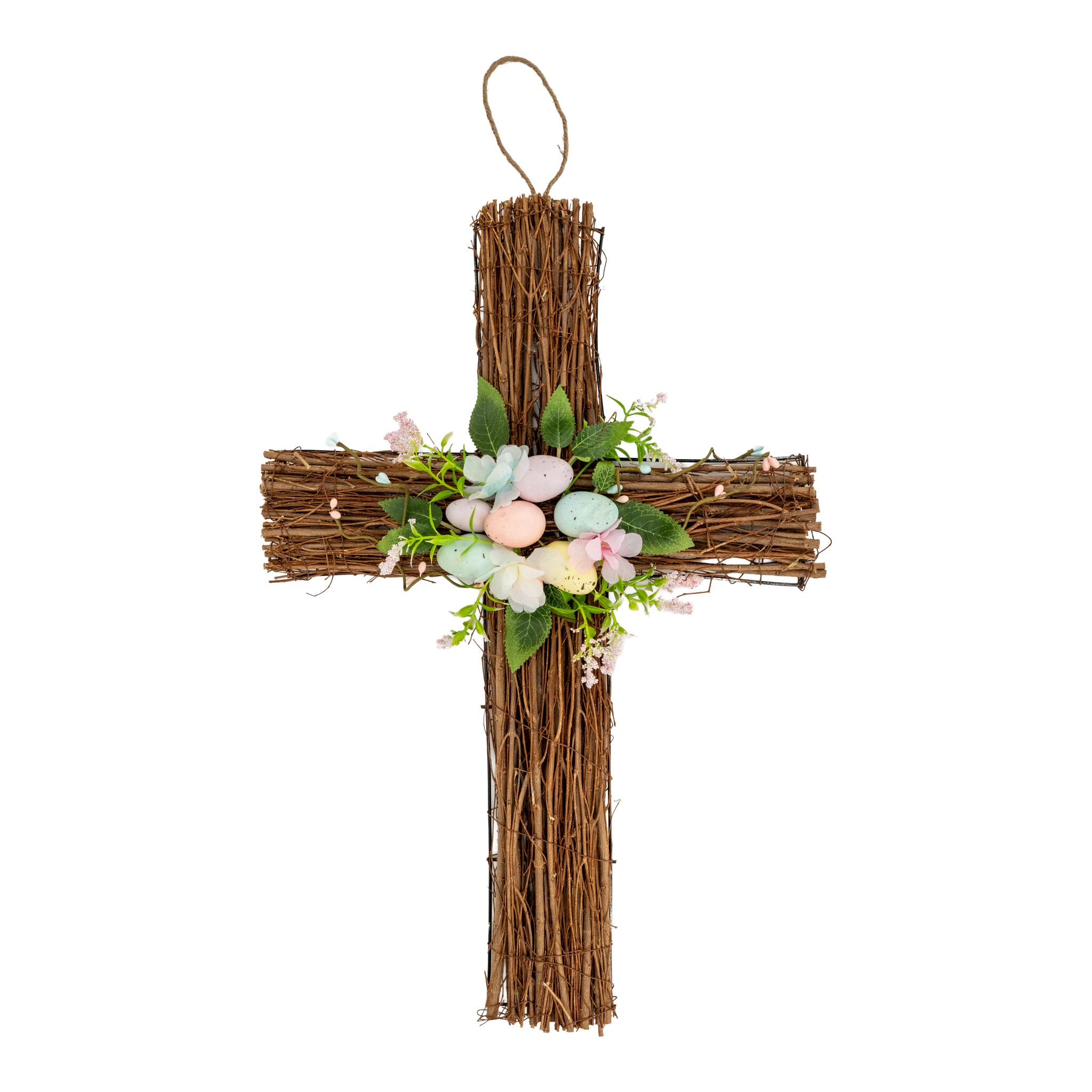 53cm Egg Cross Hanging - Seasonal Decor