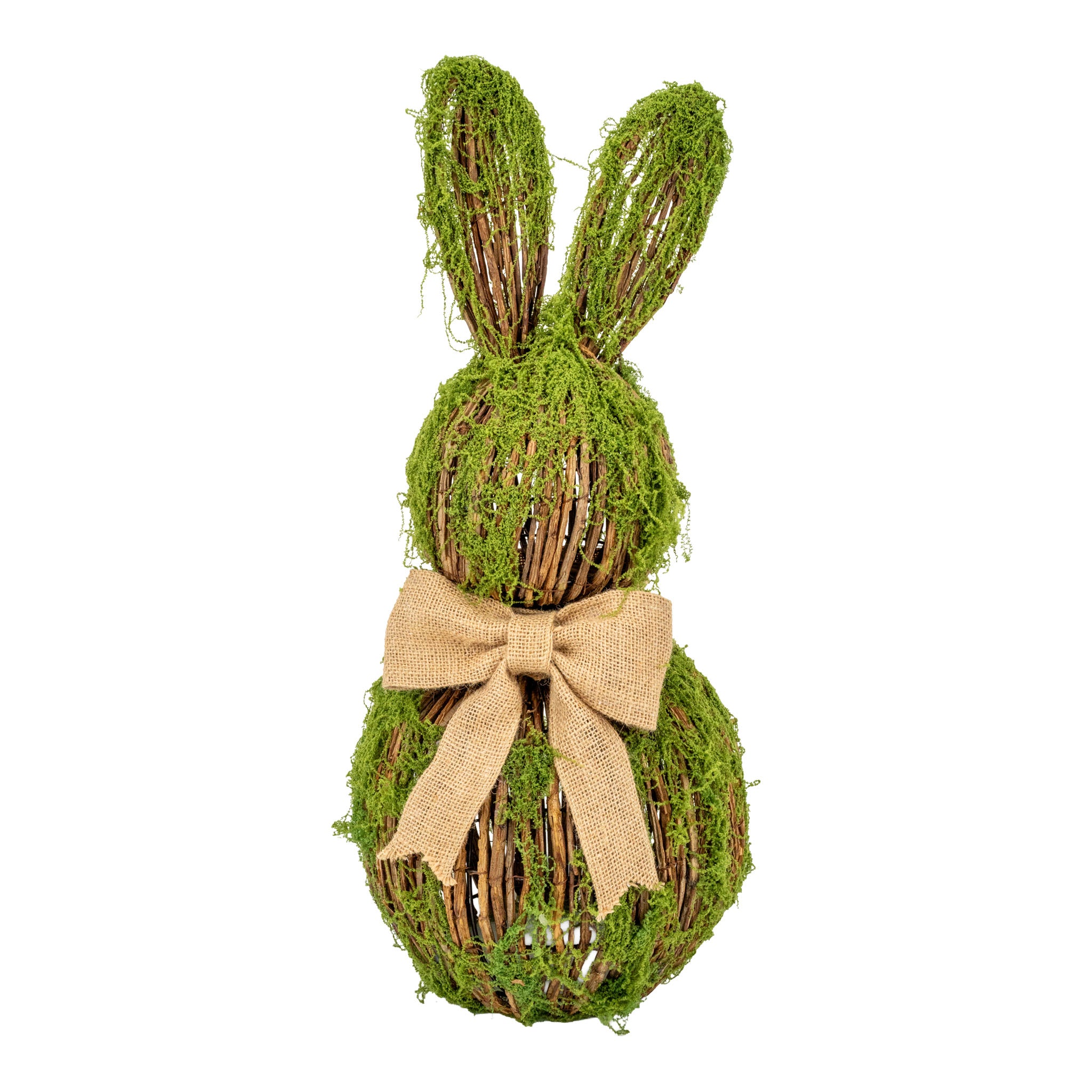 55cm Flocked Sitting Rabbit - Seasonal Decor