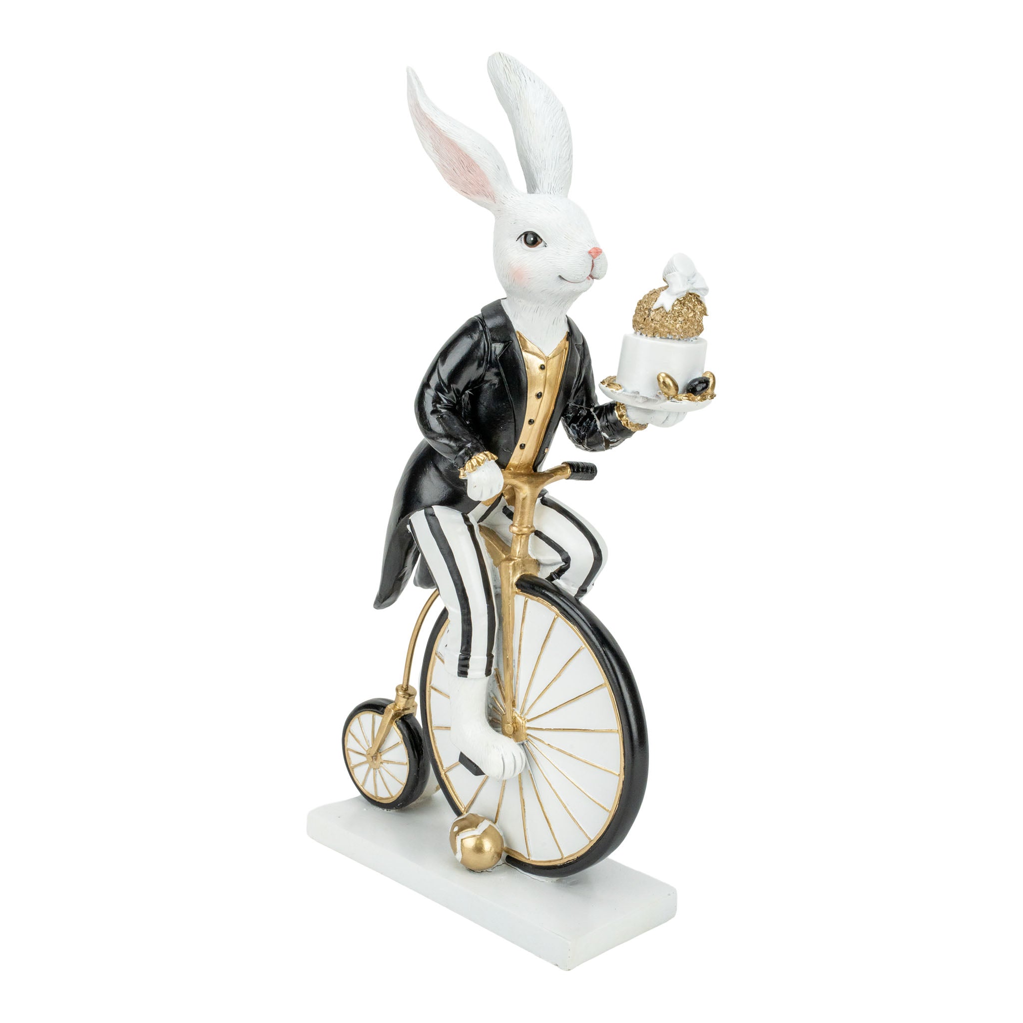 Luxe Bunny on Bicycle - Seasonal Decor