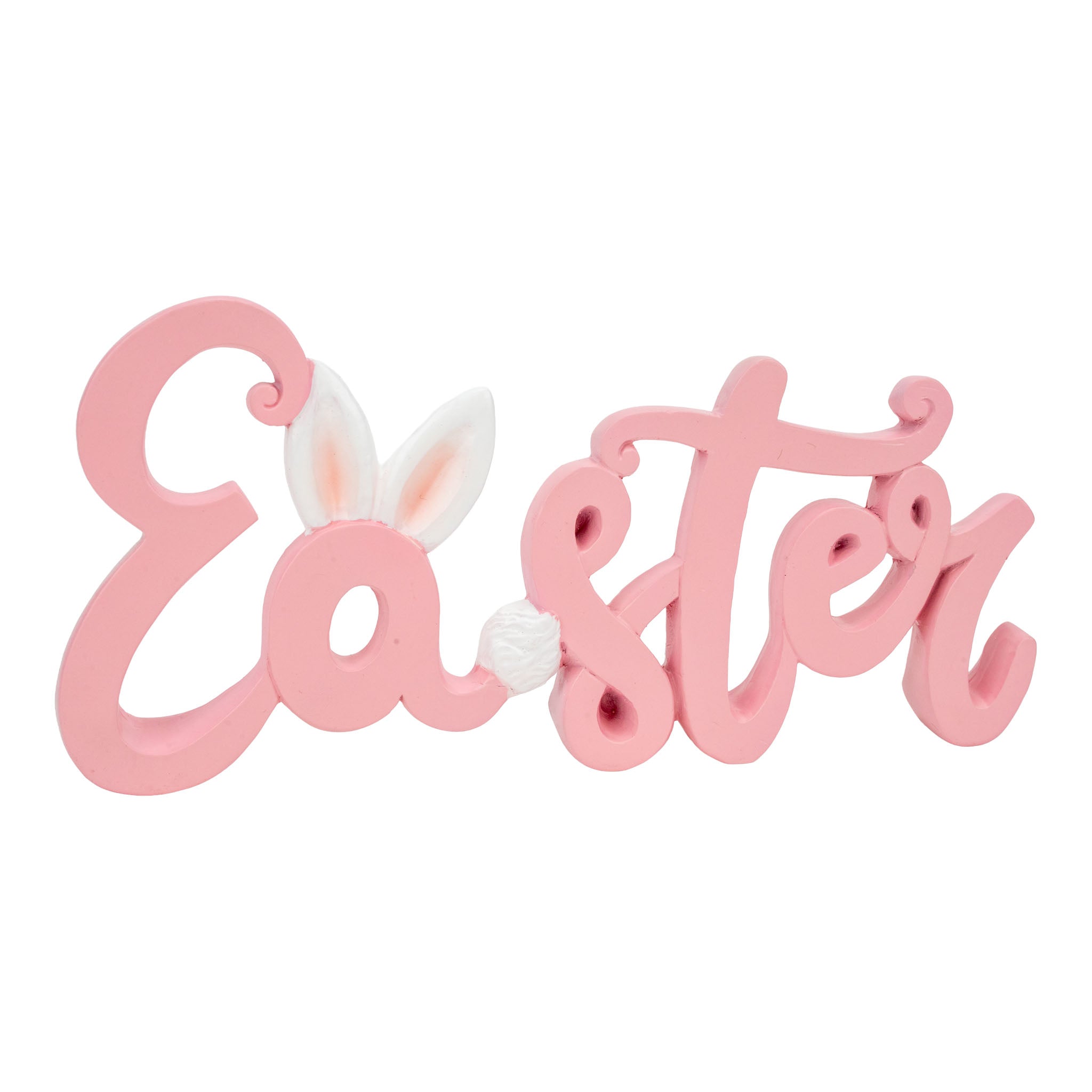 Pink Bunny Easter Sign - Seasonal Decor