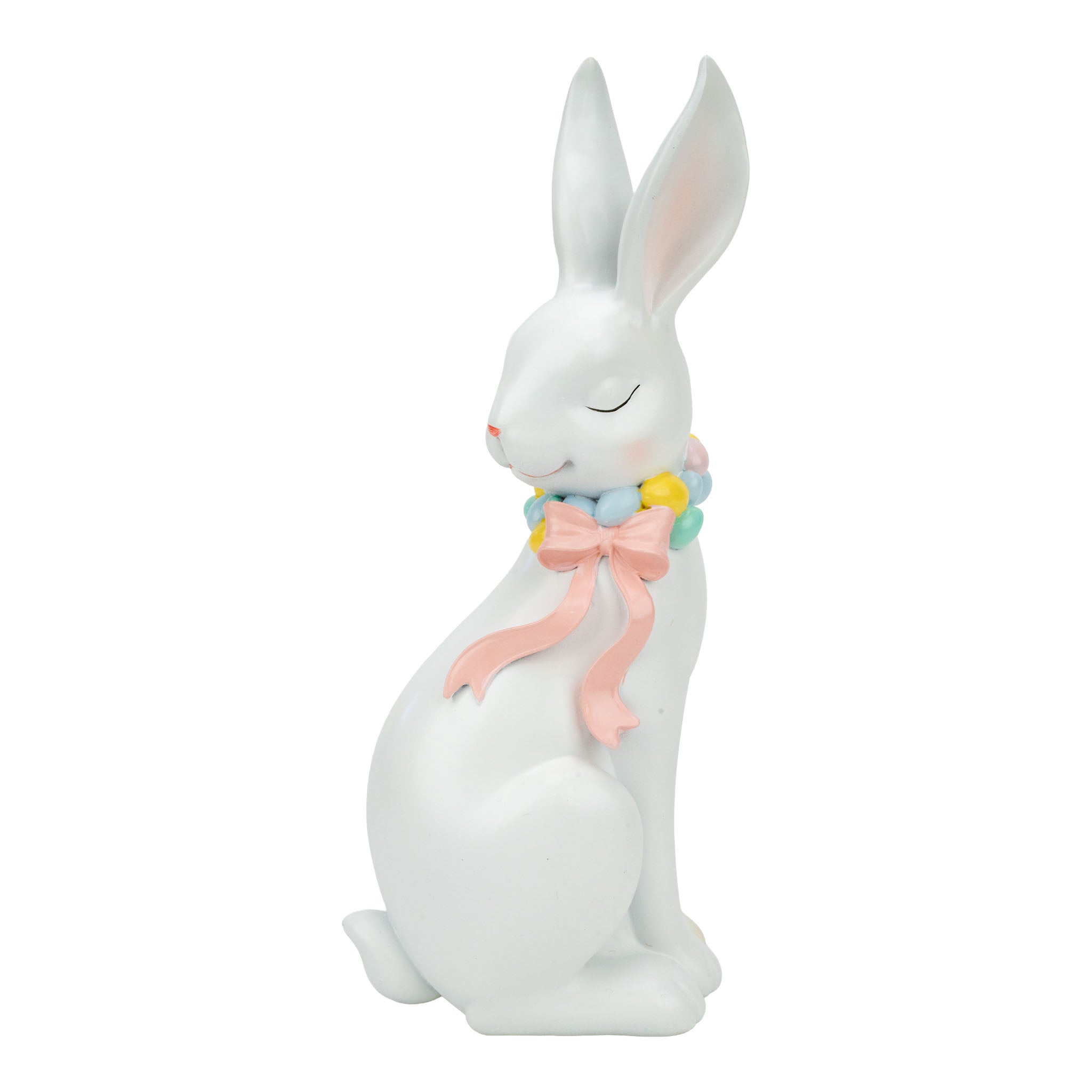 30cm Bunny with Pink Bow - Seasonal Decor