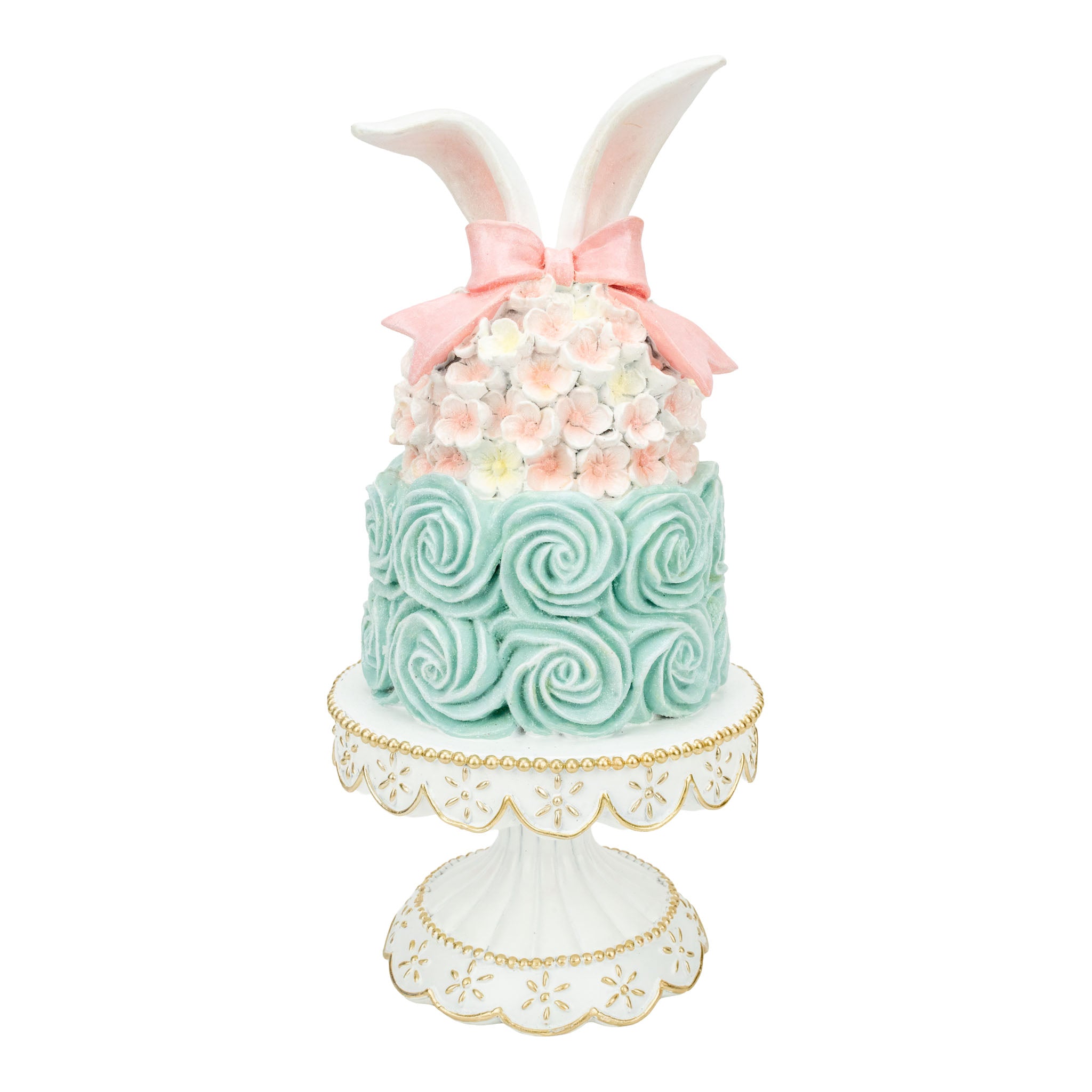 35cm Sweet 2 Tier Bunny Ear Cake - Seasonal Decor