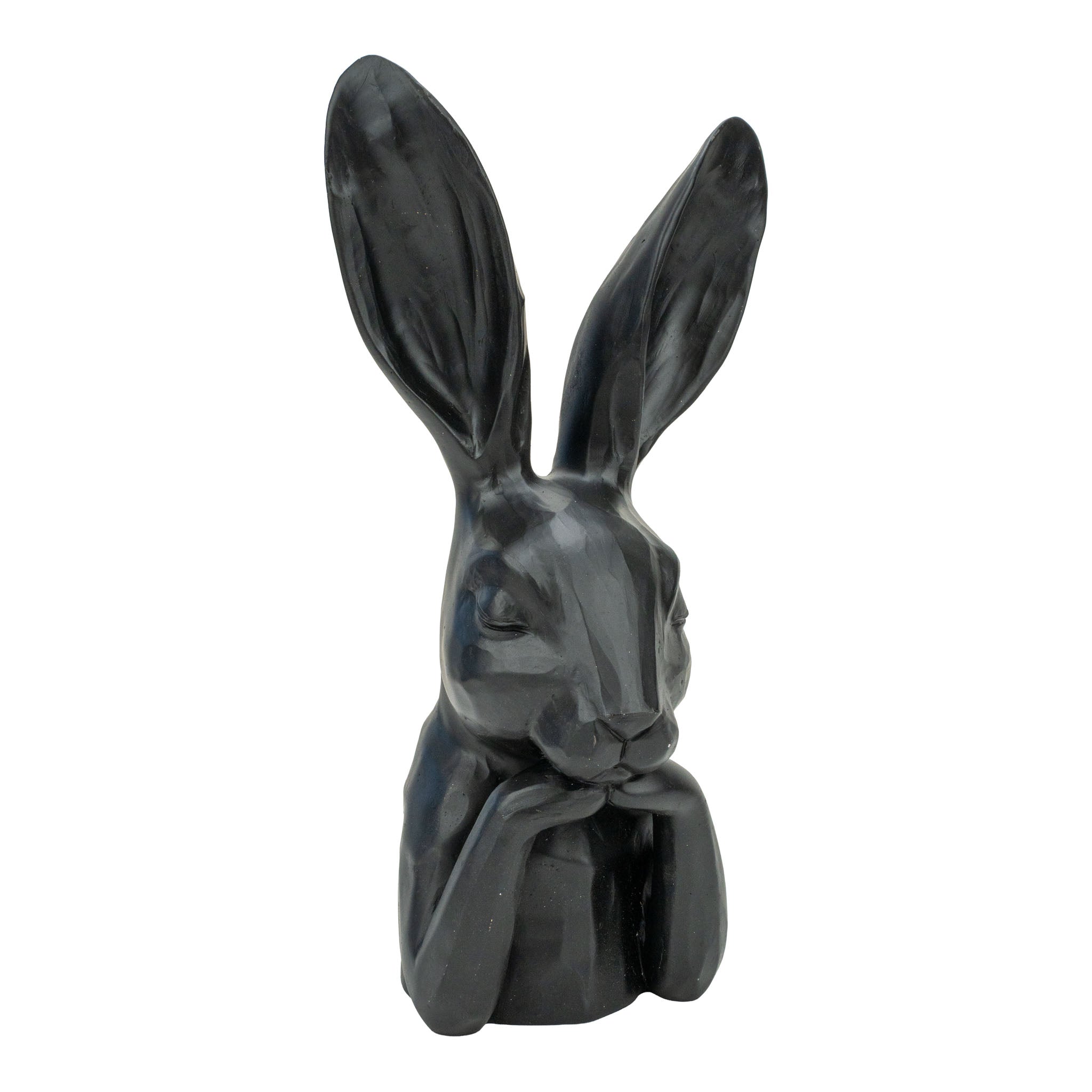 Pondering Rabbit Black - Seasonal Decor