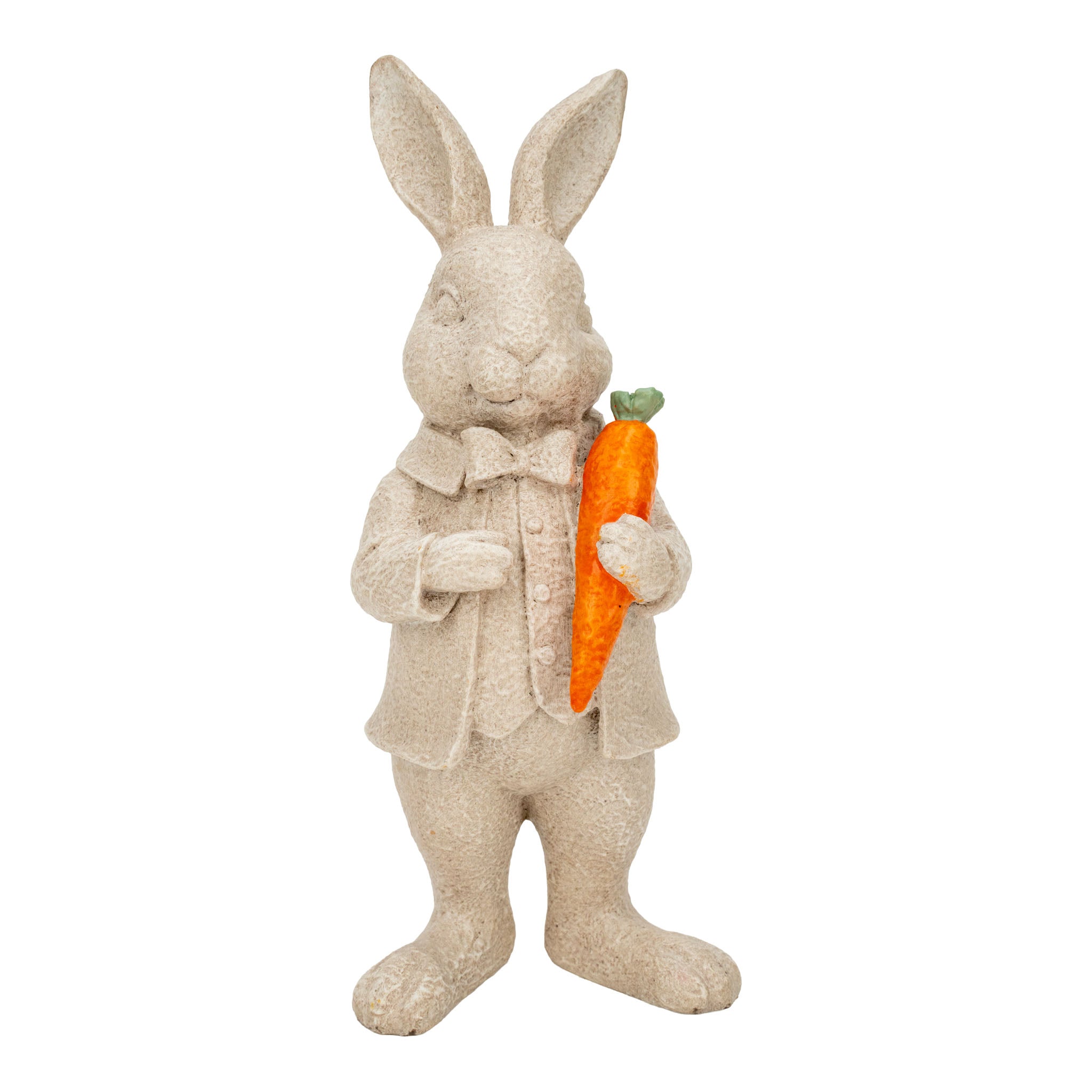 20cm Bunny Holding Carrot - Seasonal Decor