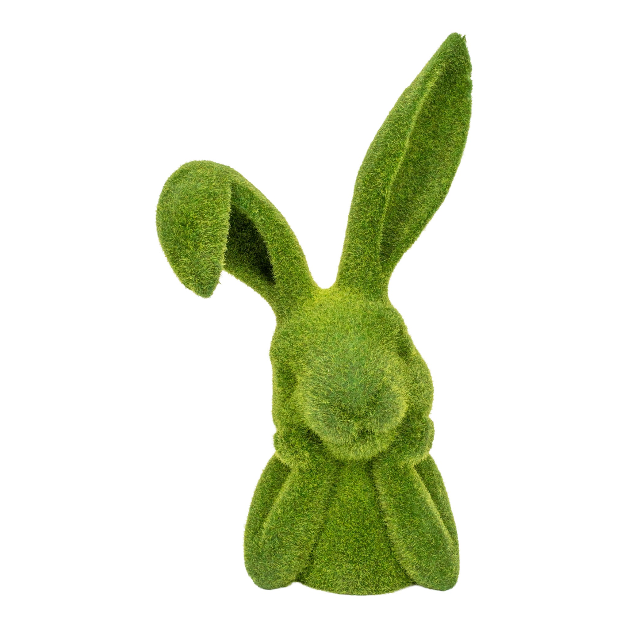 39cm Flocked Wishful Bunny - Seasonal Decor