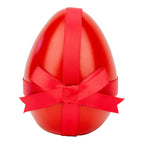 10cm Red Egg with Bow - Seasonal Decor