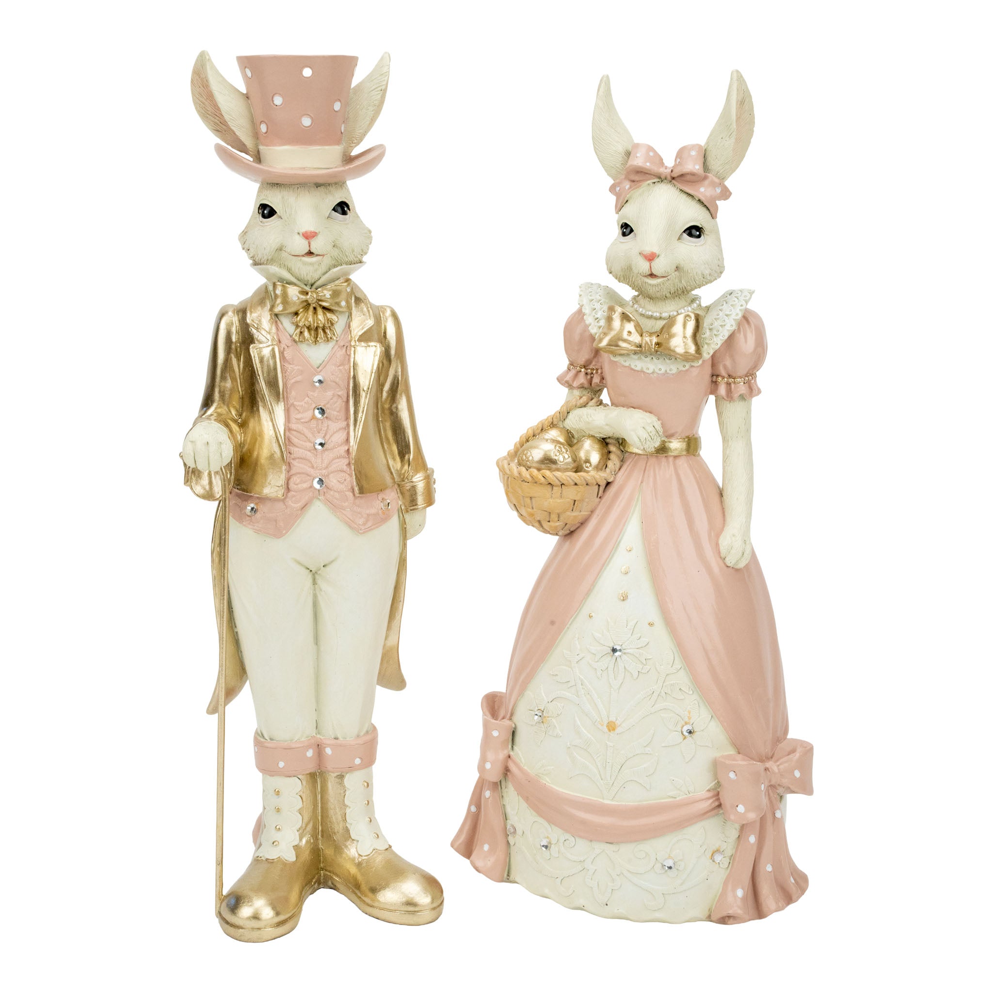 Blush Mrs Bunny Standing - Seasonal Decor