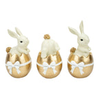 Bunny in Gold Egg Assorted - Seasonal Decor
