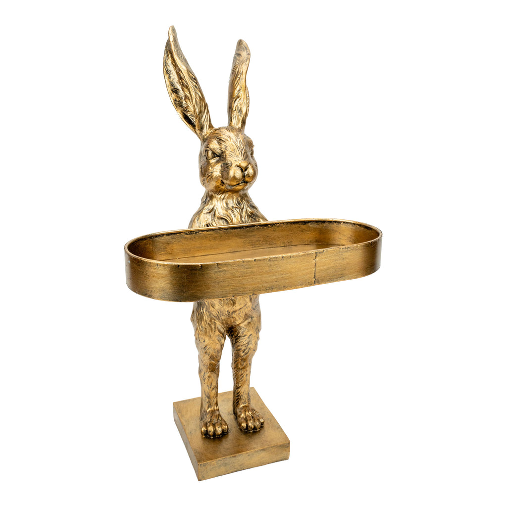 46.5cm Golden Serving Bunny