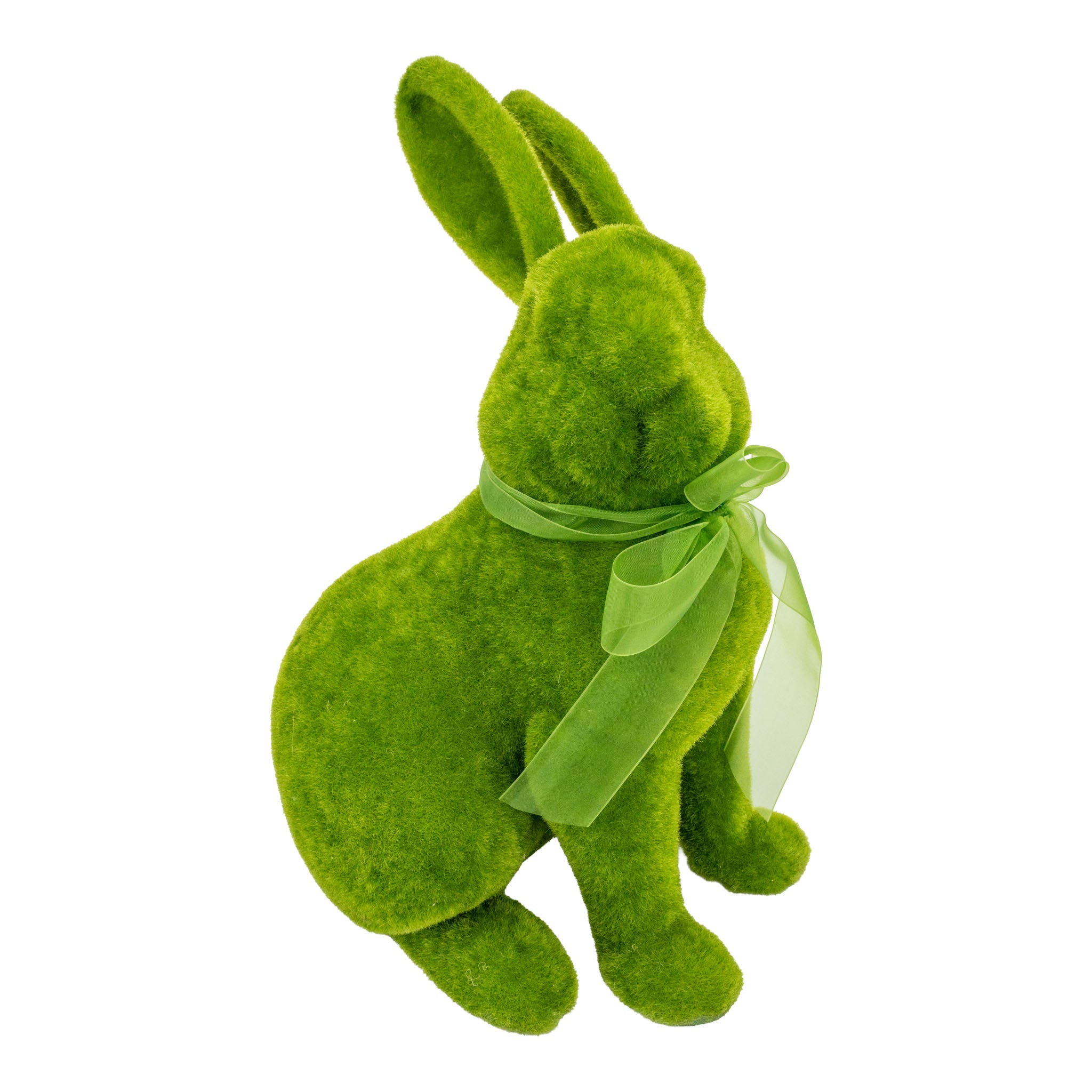 40cm Green Velvet Bunny - Seasonal Decor