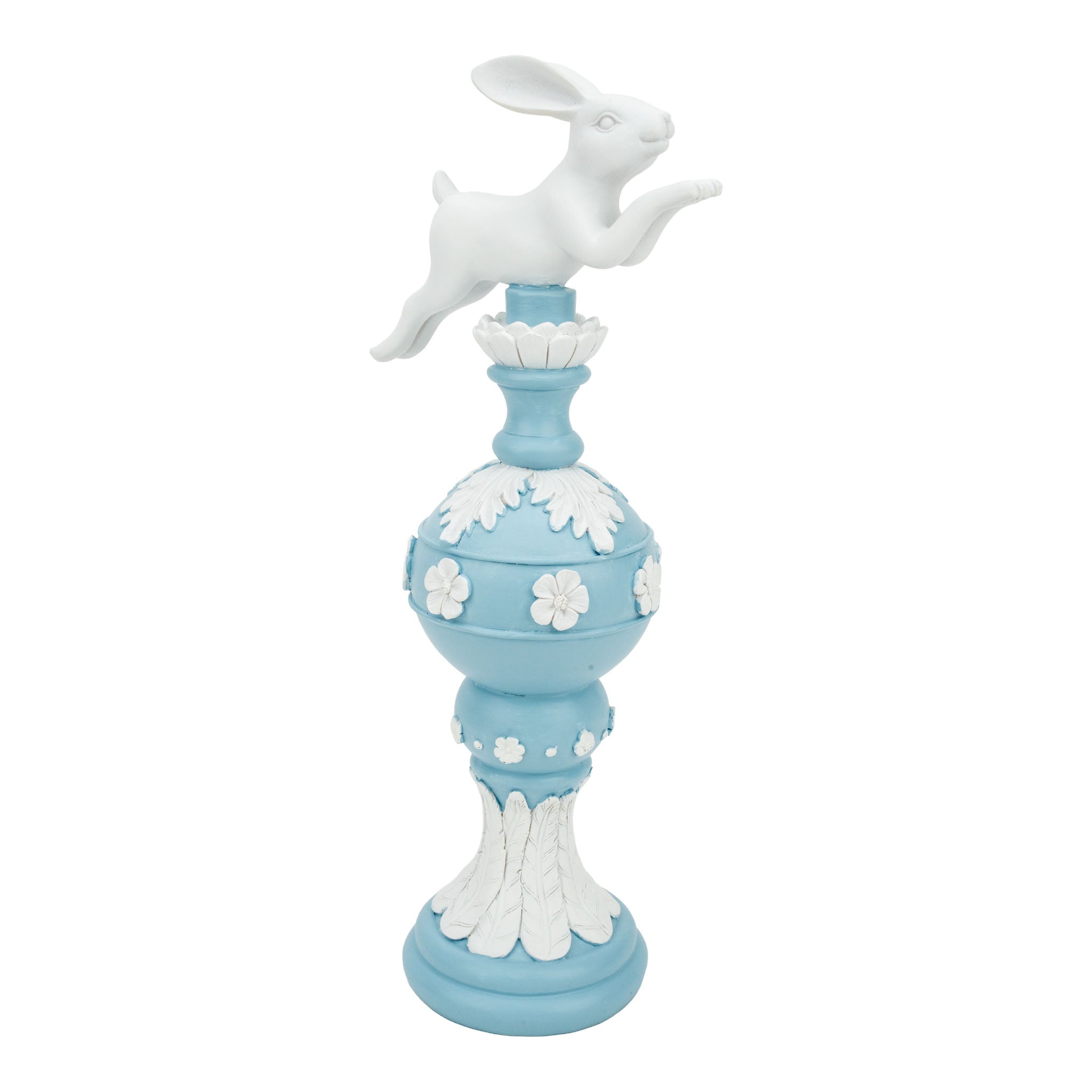 32cm Skye Blue Bunny Finial - Seasonal Decor