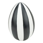 20cm Luxe Striped Egg - Seasonal Decor