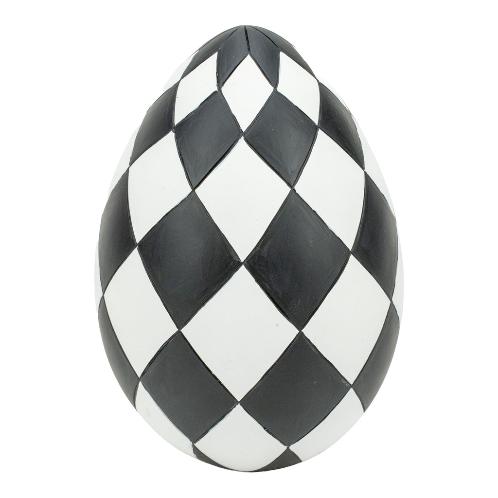 20cm Luxe Harlequin Egg - Seasonal Decor