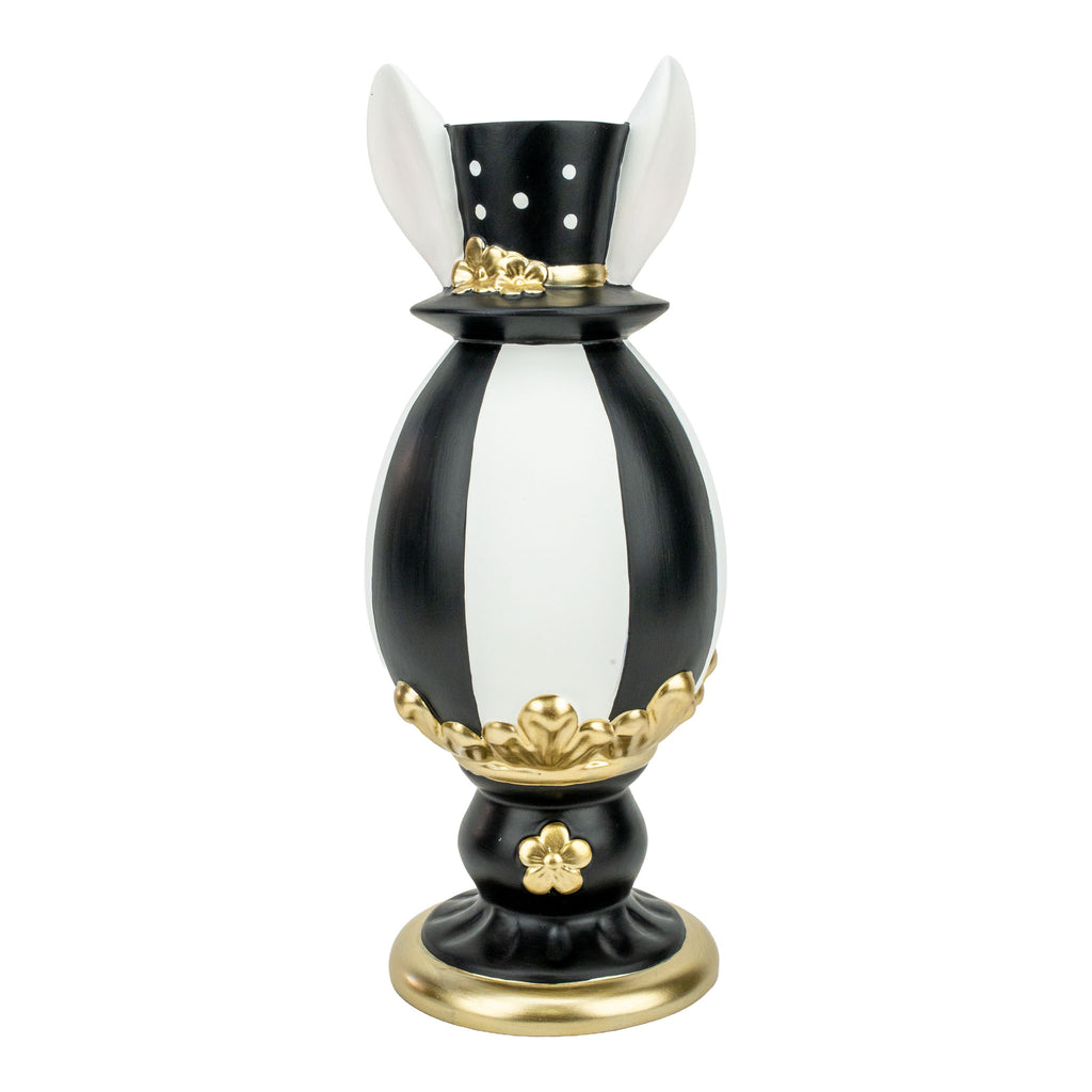 34cm Luxe Bunny Ears Egg - Seasonal Decor