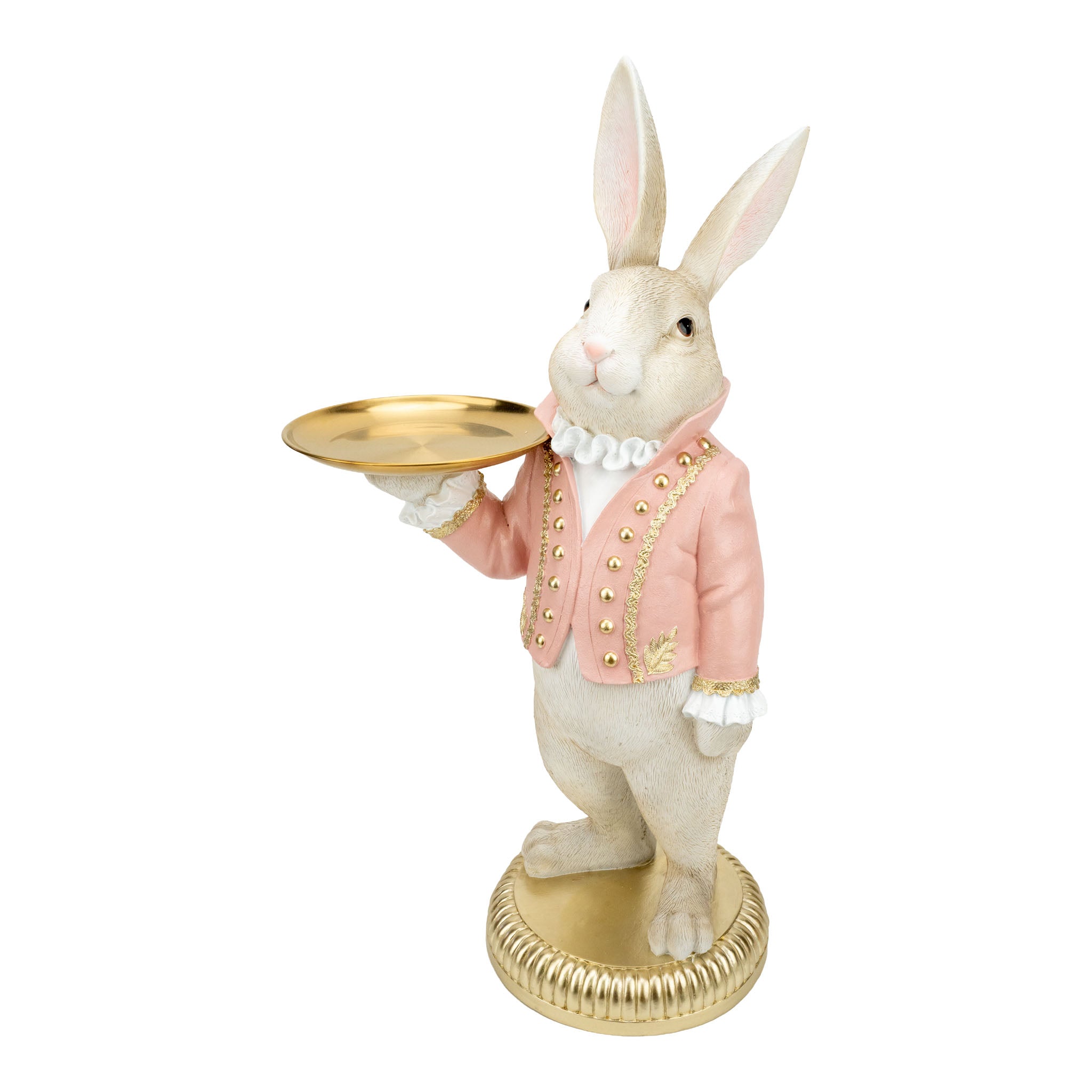 70cm Blush Server Rabbit - Seasonal Decor