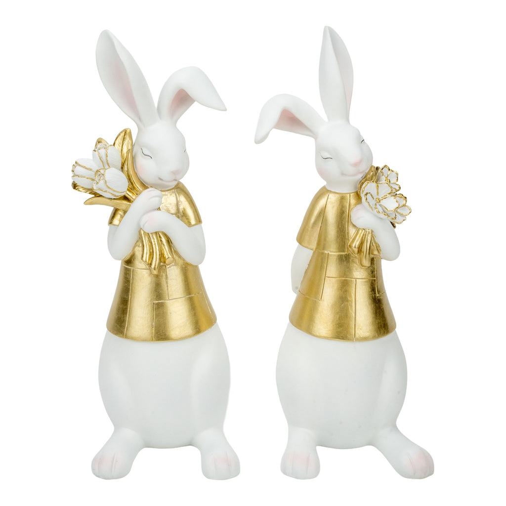 30cm Golden Bunny Pansies - Seasonal Decor