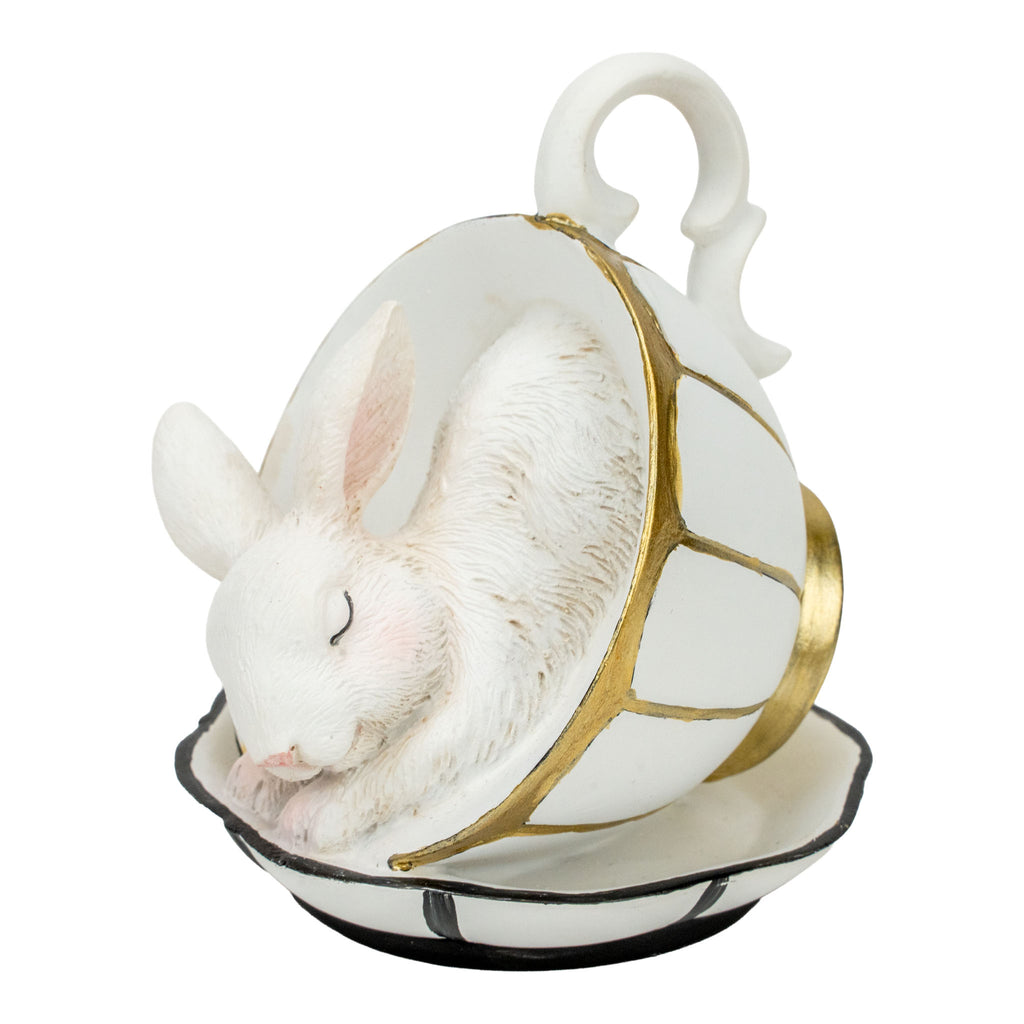 Luxe Bunny in Tea Cups Assorted - Seasonal Decor