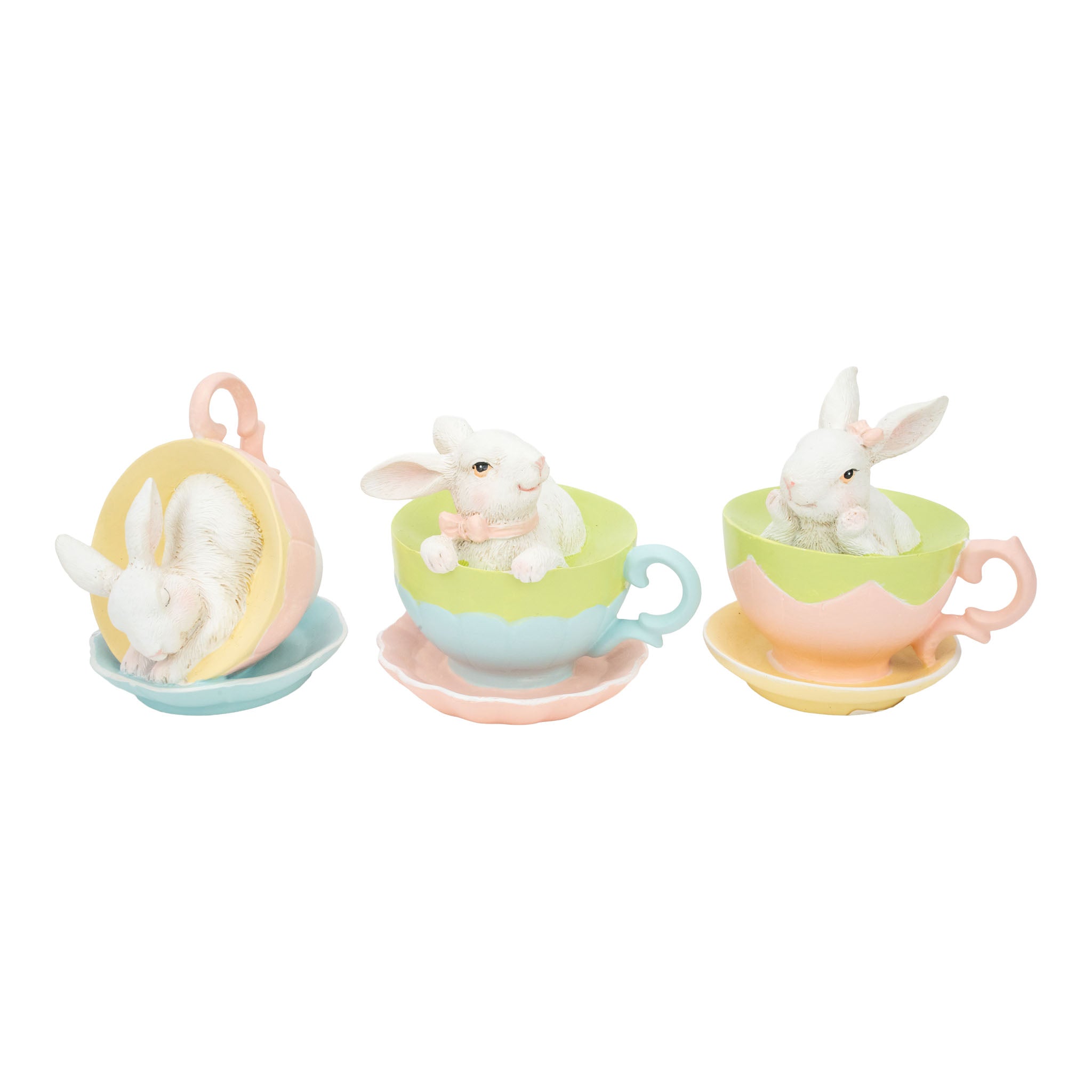 Sweet Bunny in Tea Cups Assorted - Seasonal Decor