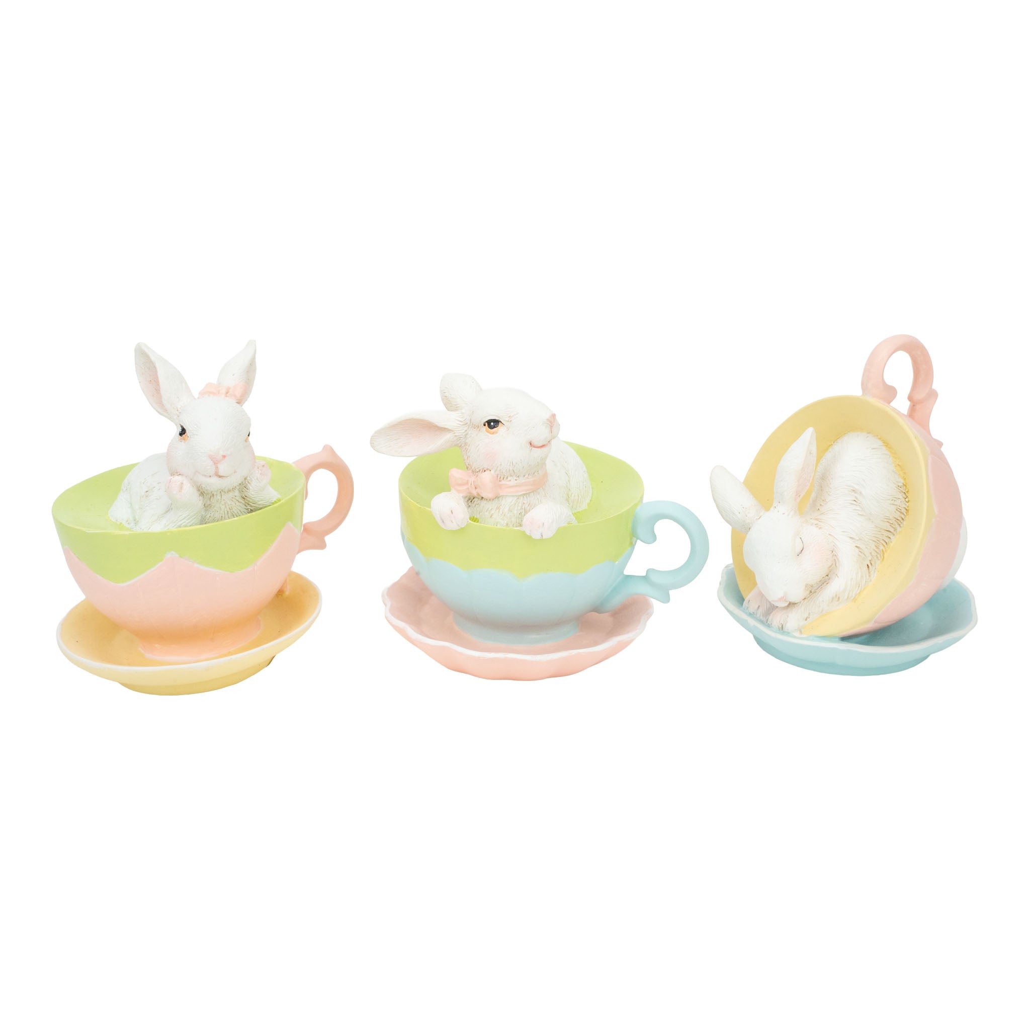 Sweet Bunny in Tea Cups Assorted - Seasonal Decor