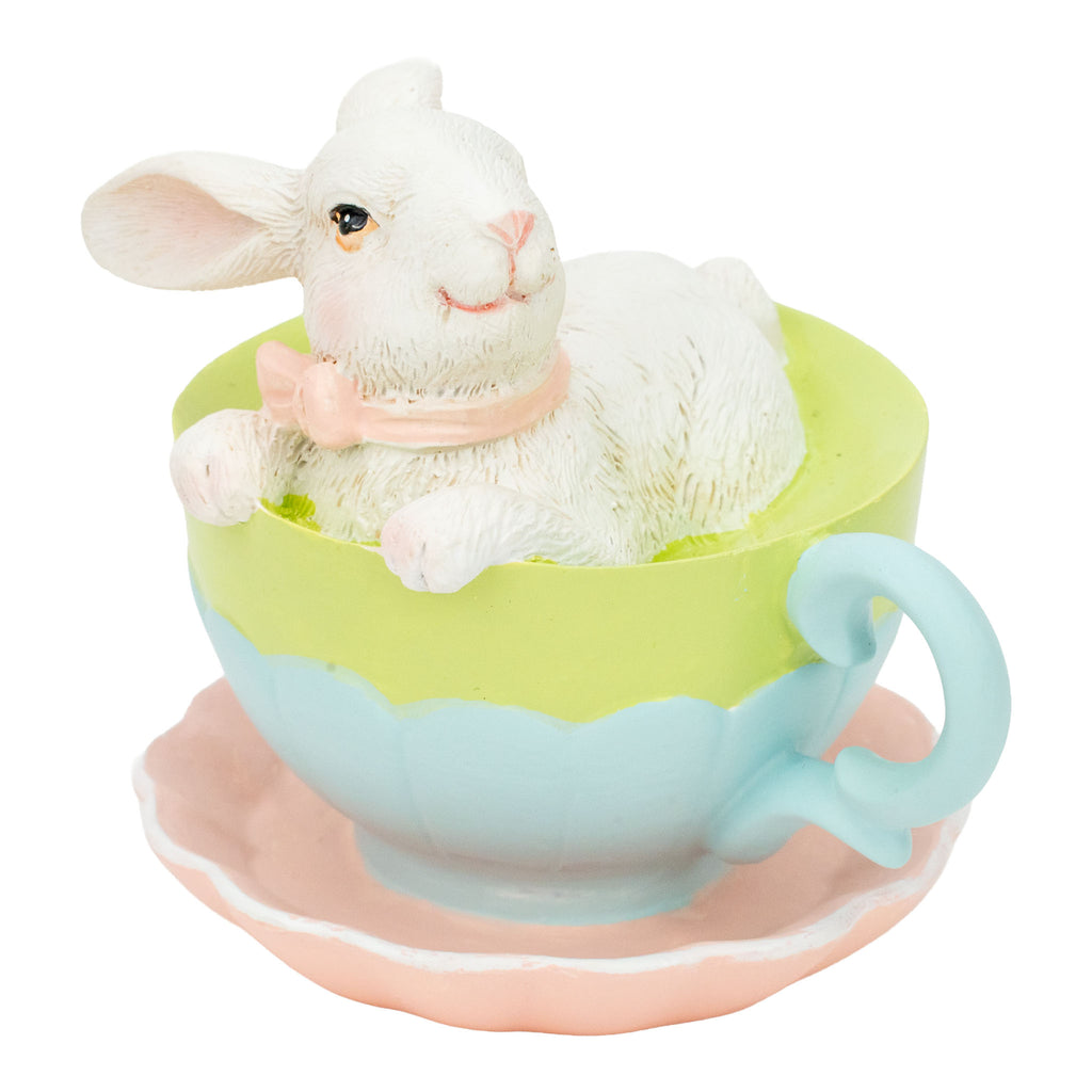 Sweet Bunny in Tea Cups Assorted - Seasonal Decor