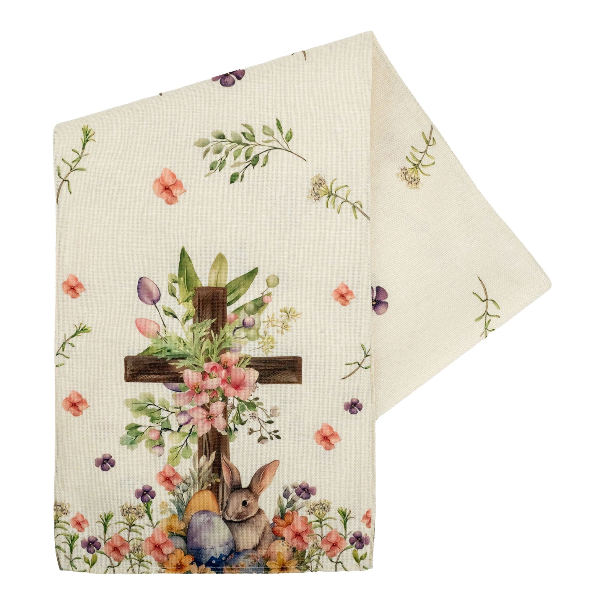 Bunny Cross Table Runner - Seasonal Decor