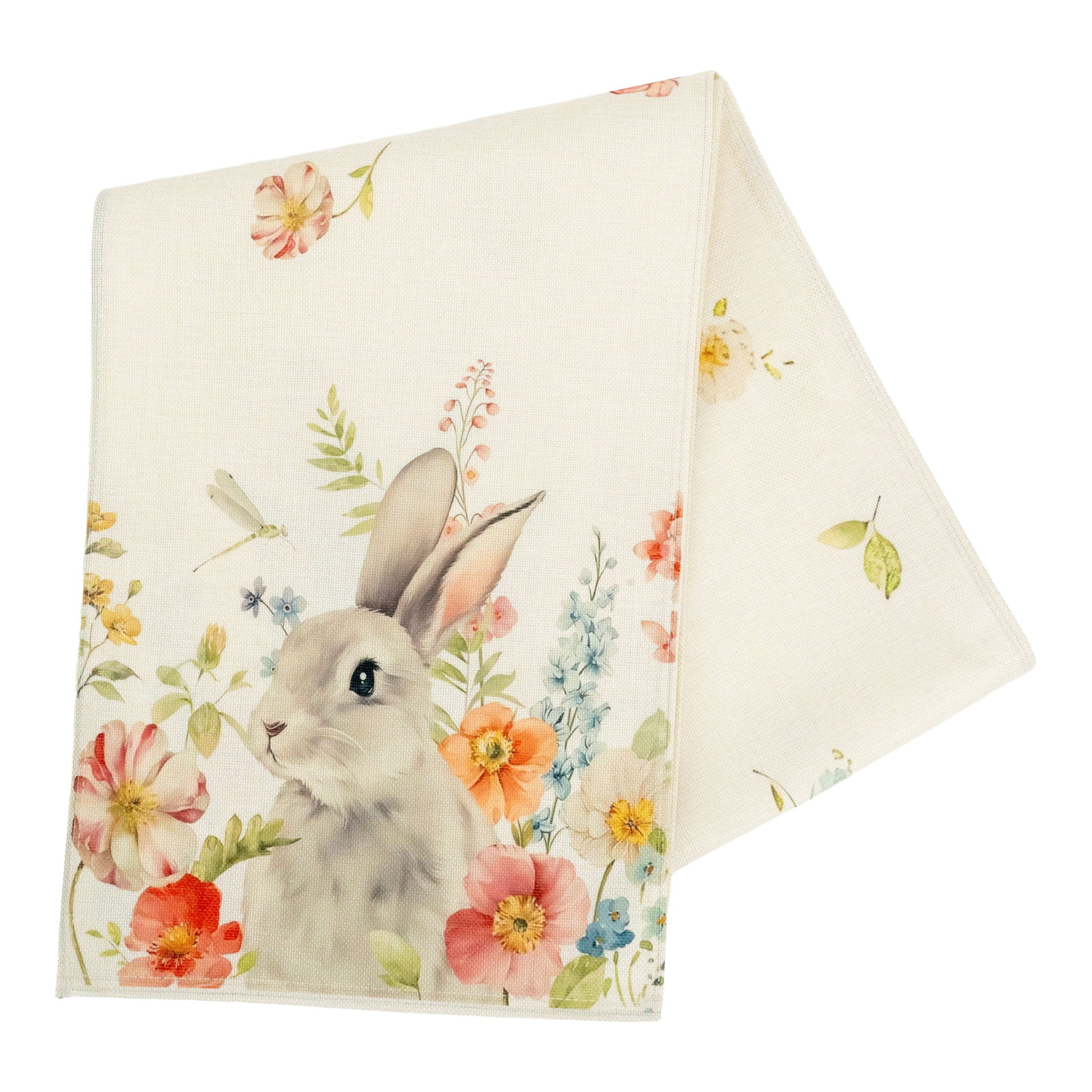 Bunny Floral Table Runner - Seasonal Decor