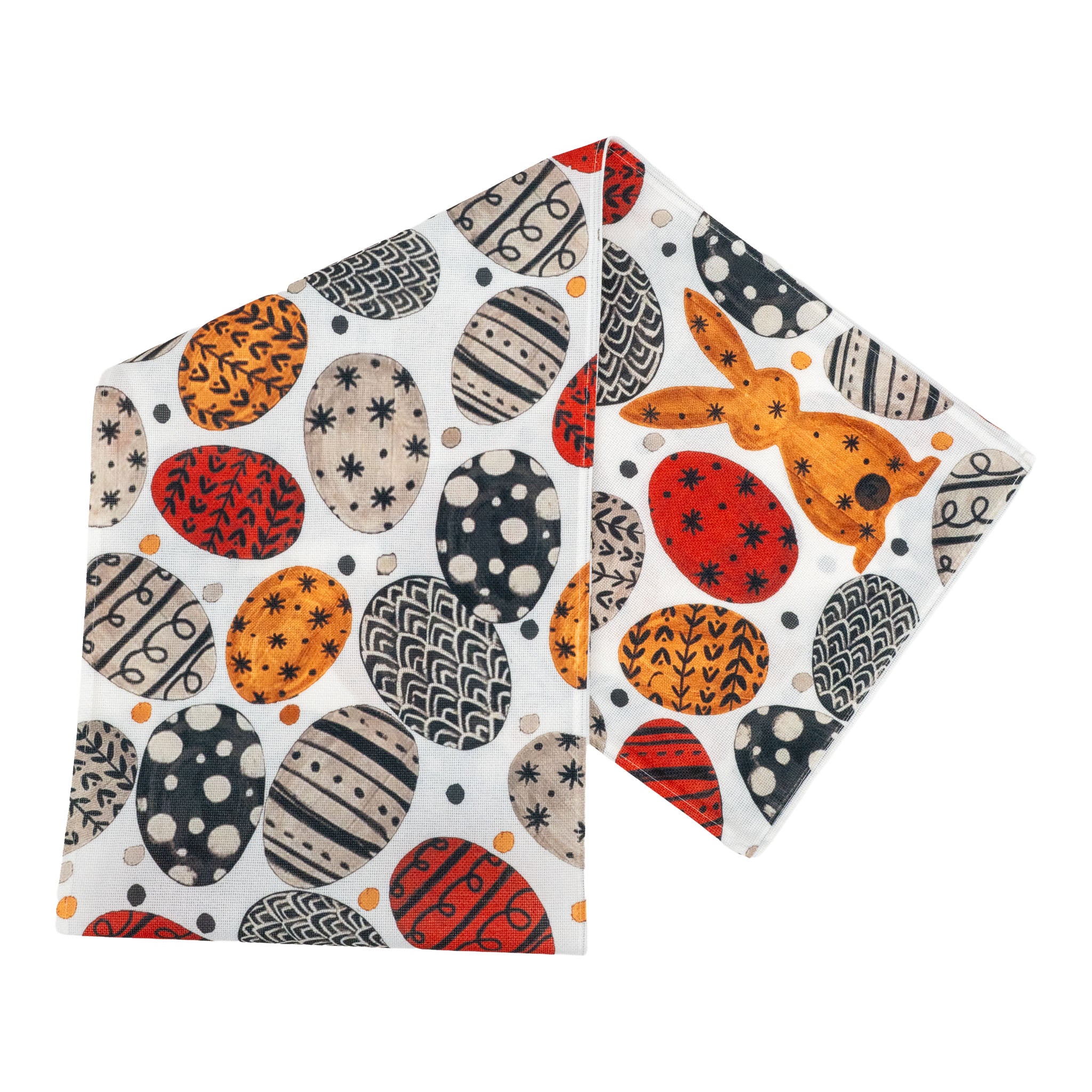 Red Luxe Rabbit Table Runner - Seasonal Decor
