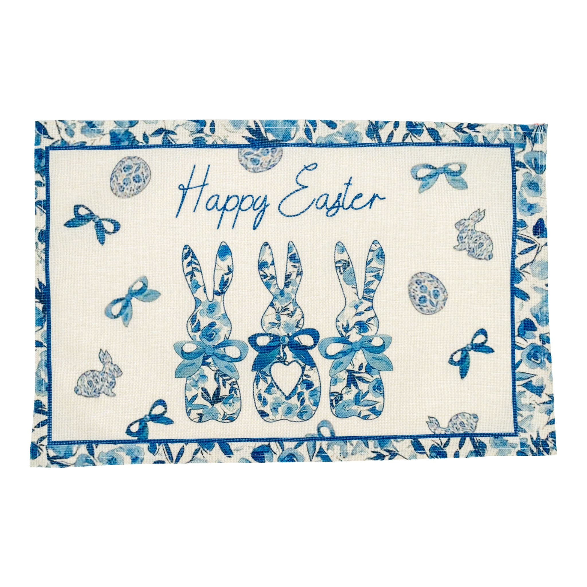 Blue Floral Placemat - Seasonal Decor