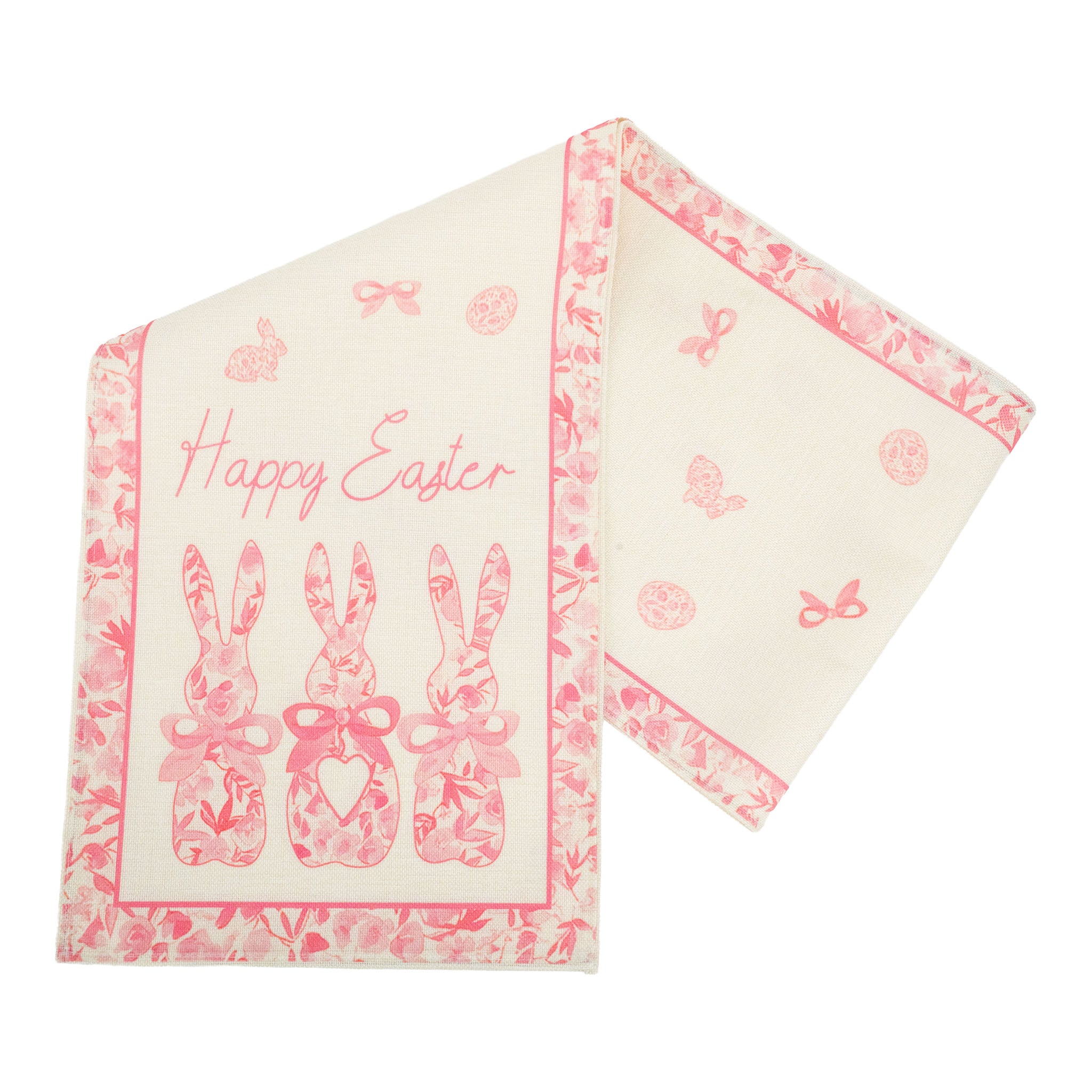 Pink Floral Table Runner - Seasonal Decor