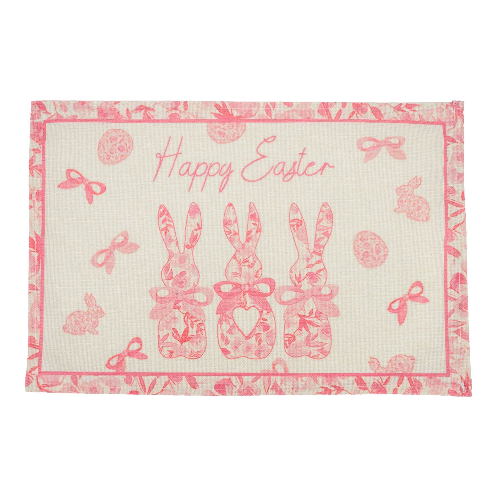 Pink Floral Placemat - Seasonal Decor