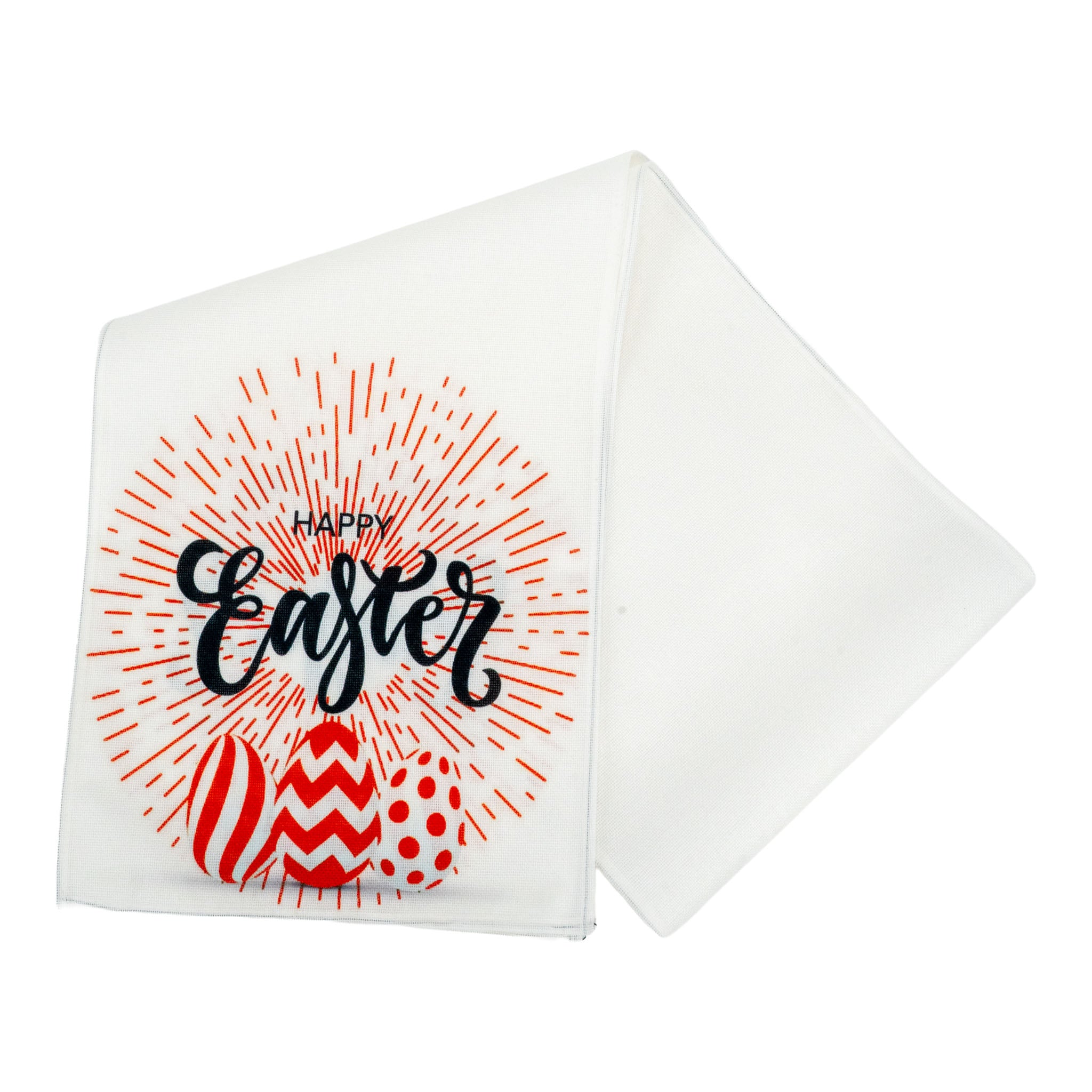 Red Easter Table Runner - Seasonal Decor