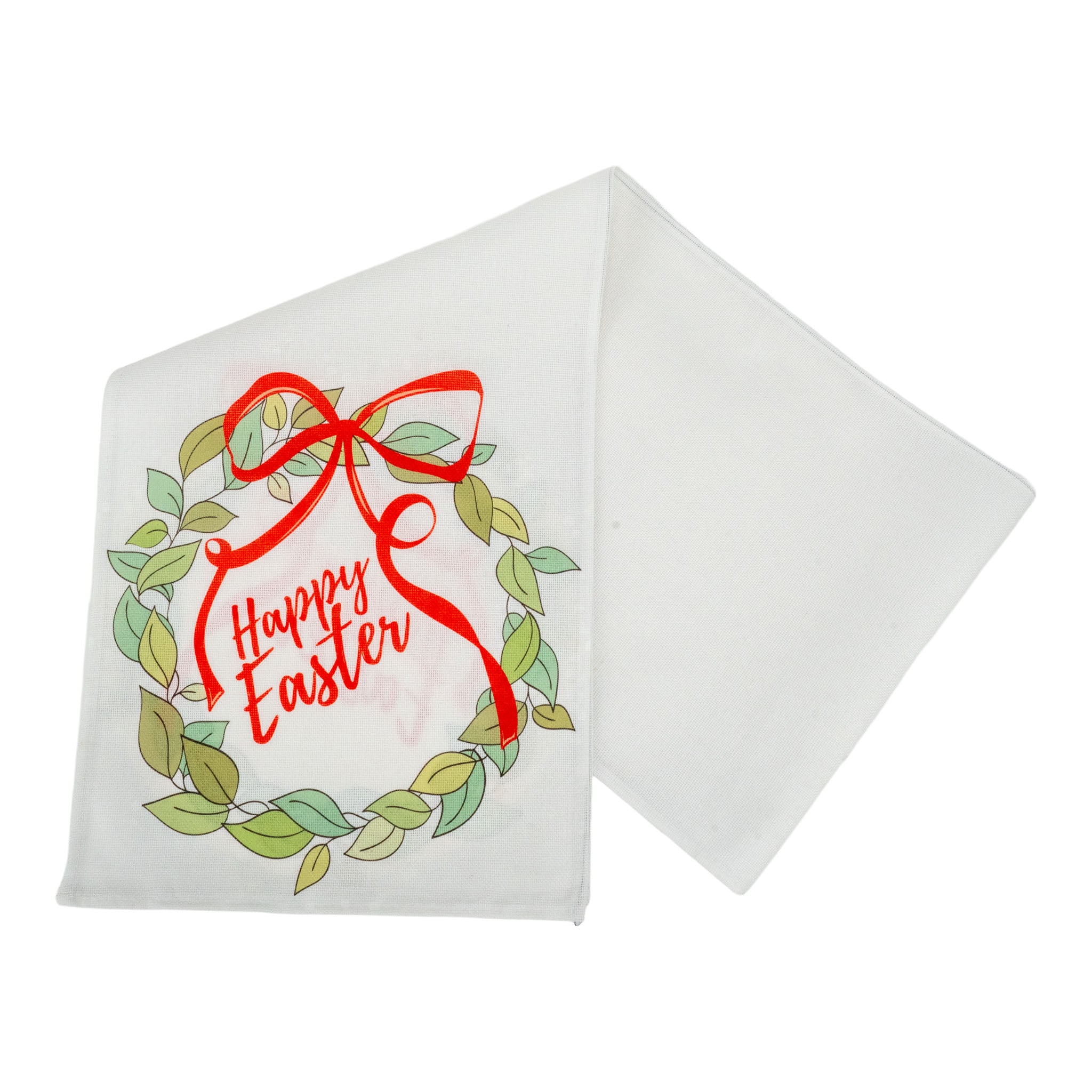 Green Leaf Wreath Table Runner - Seasonal Decor