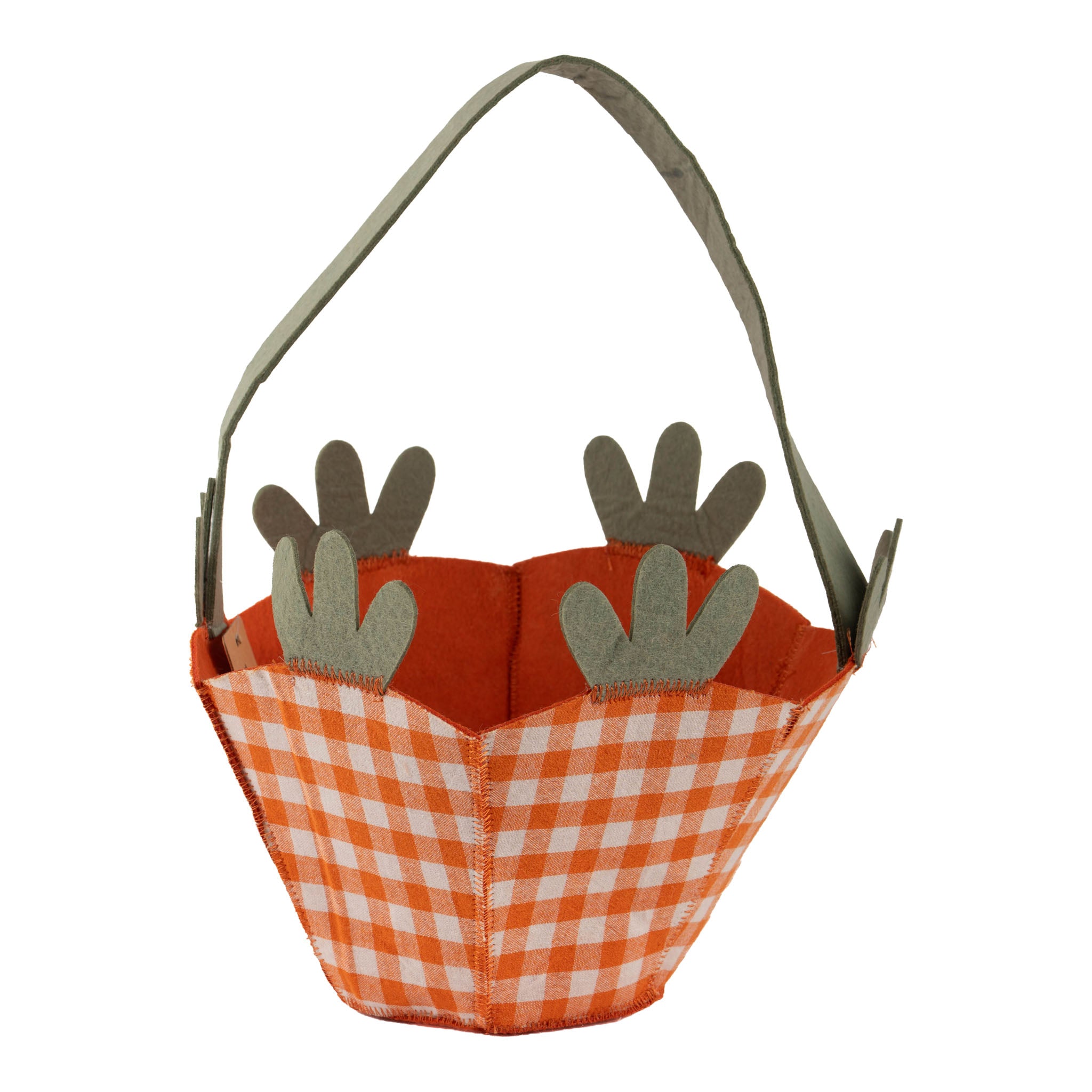28cm Gingham Hunting Basket - Seasonal Decor
