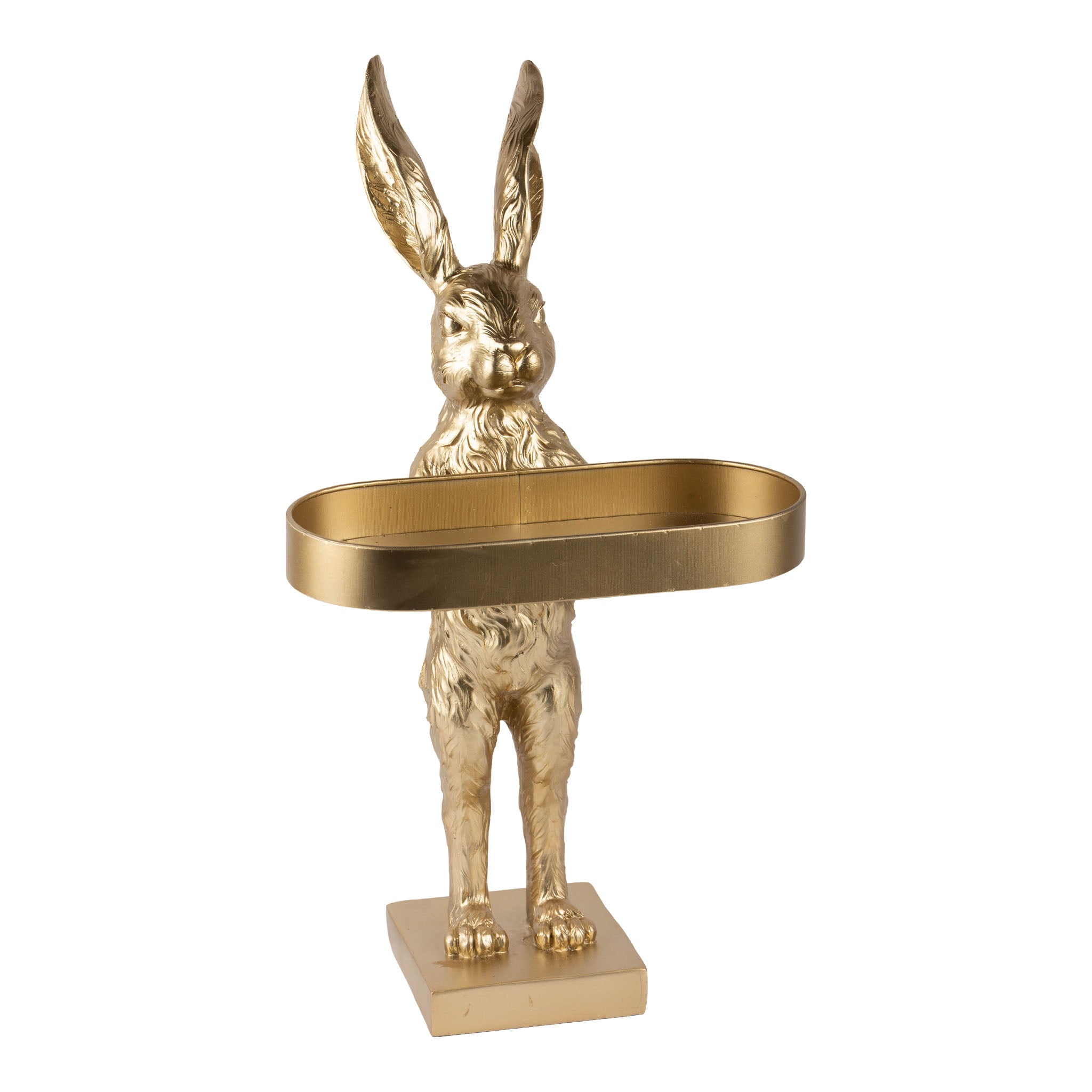 46cm Standing Gold Butler Bunny - Seasonal Decor