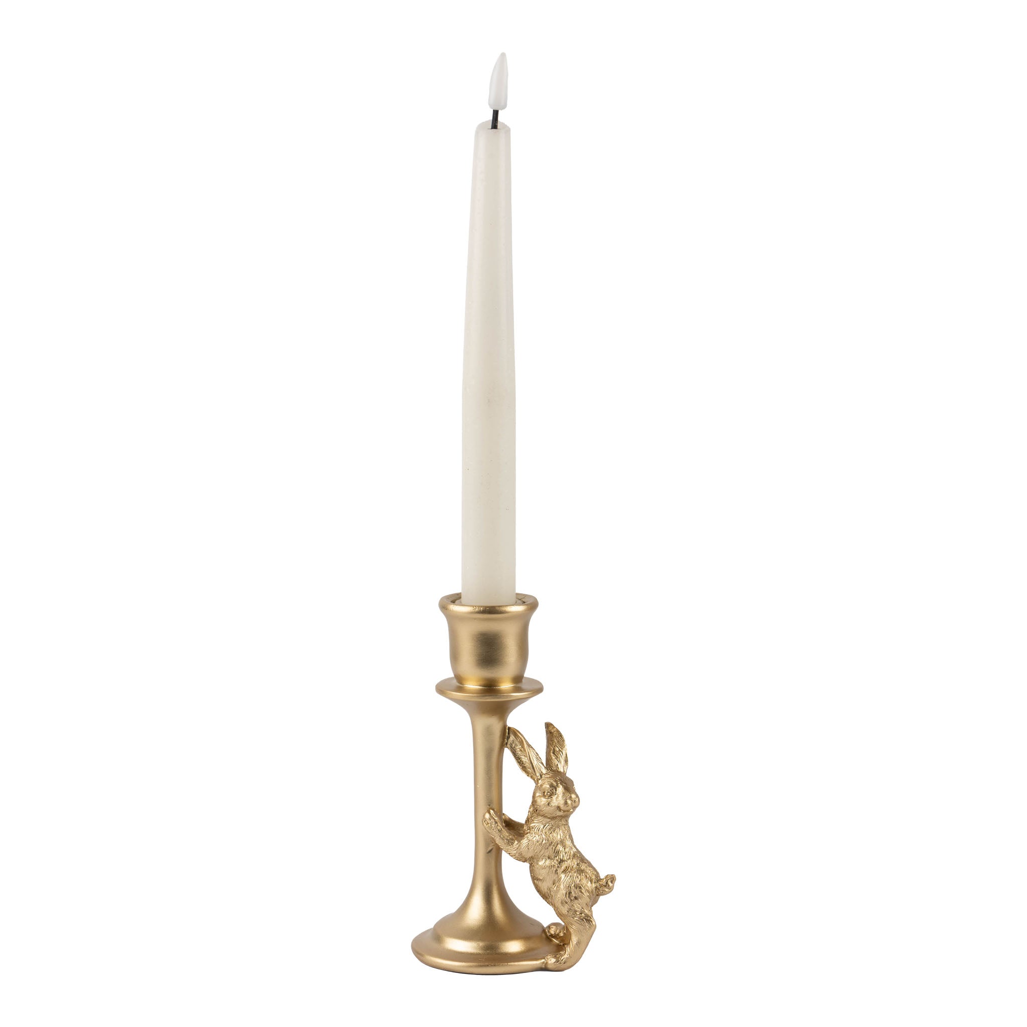 15cm Champagne Bunny Candle Holder - Seasonal Decor