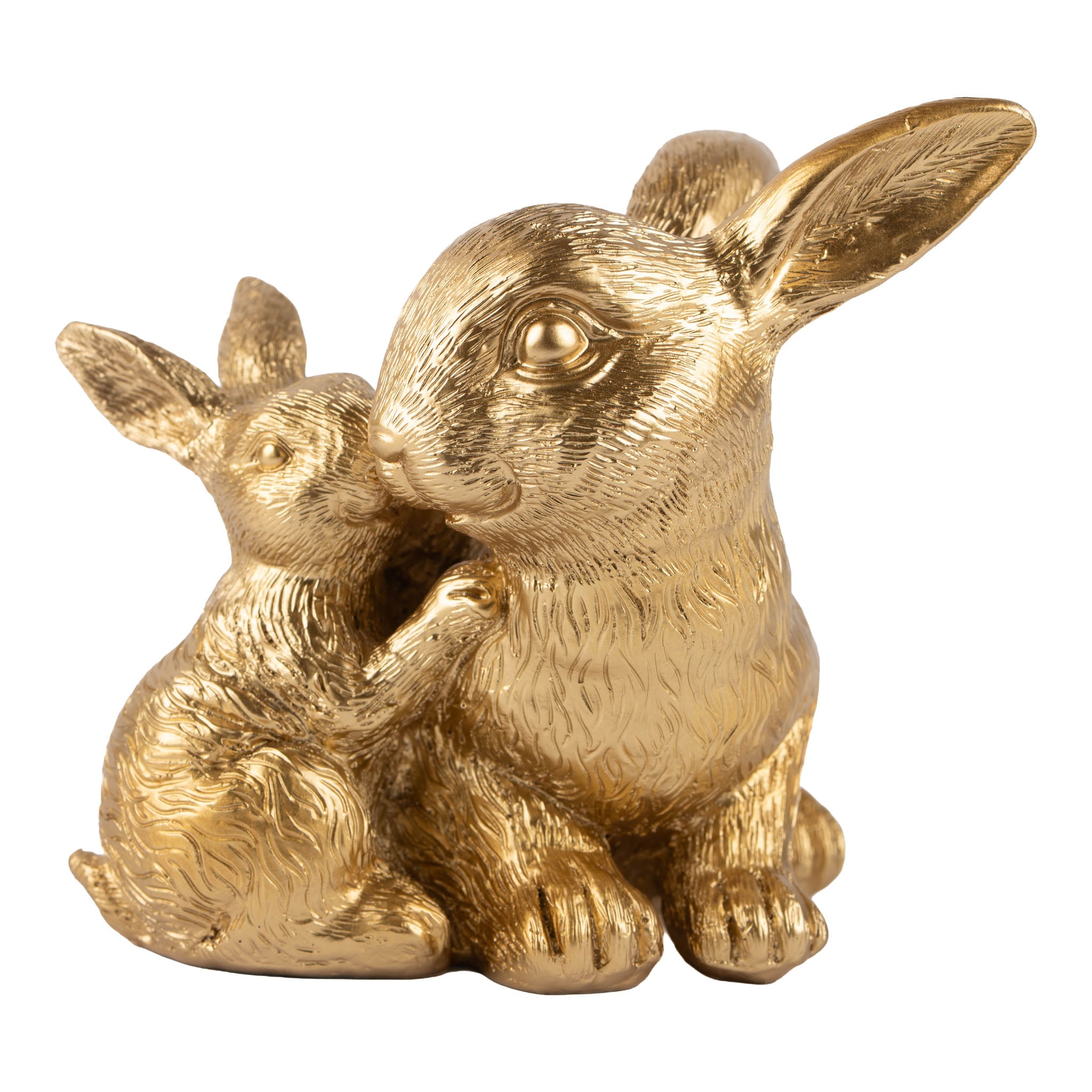 12cm Lying Gold Bunny - Seasonal Decor