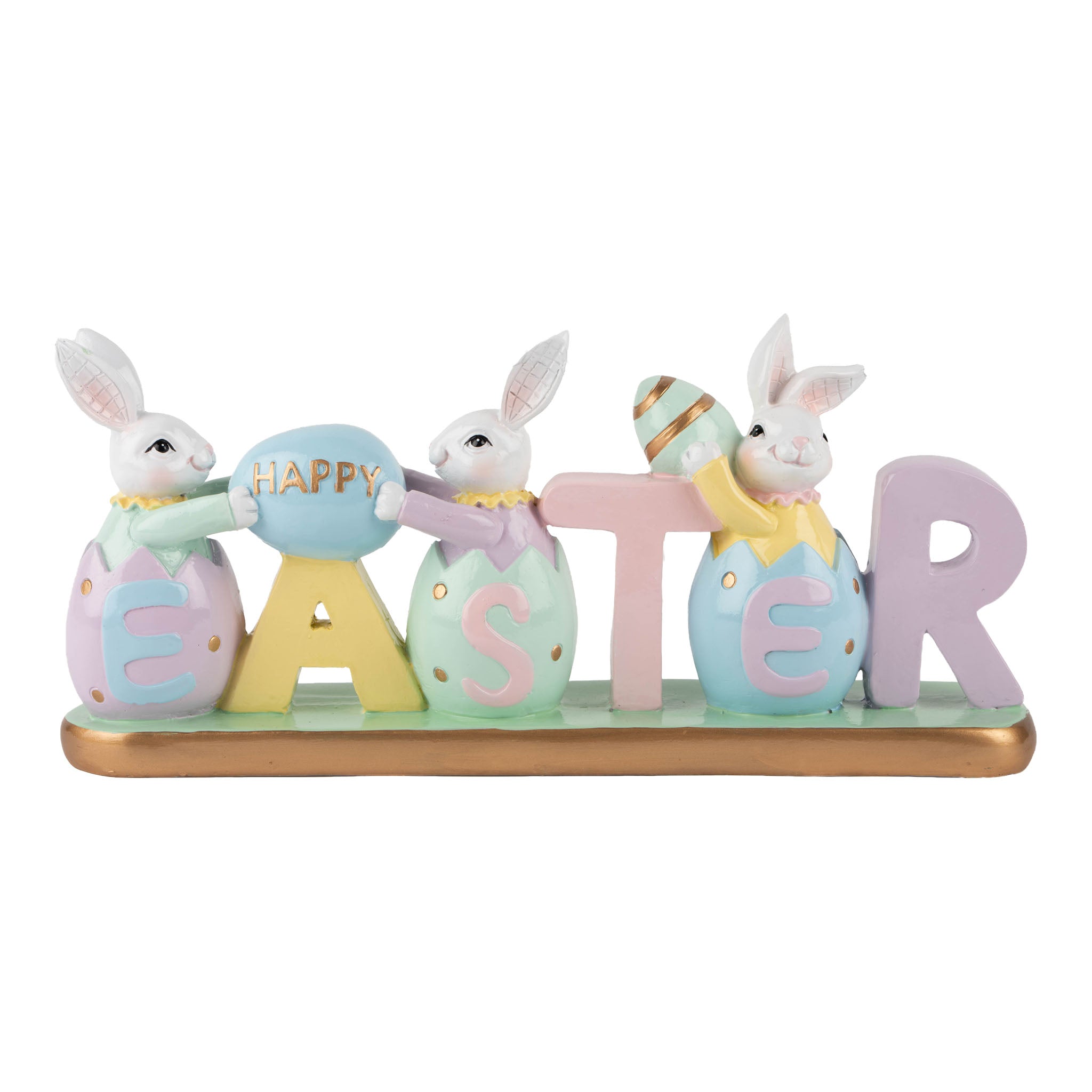 29cm Colourful Easter Rabbit Sign - Seasonal Decor
