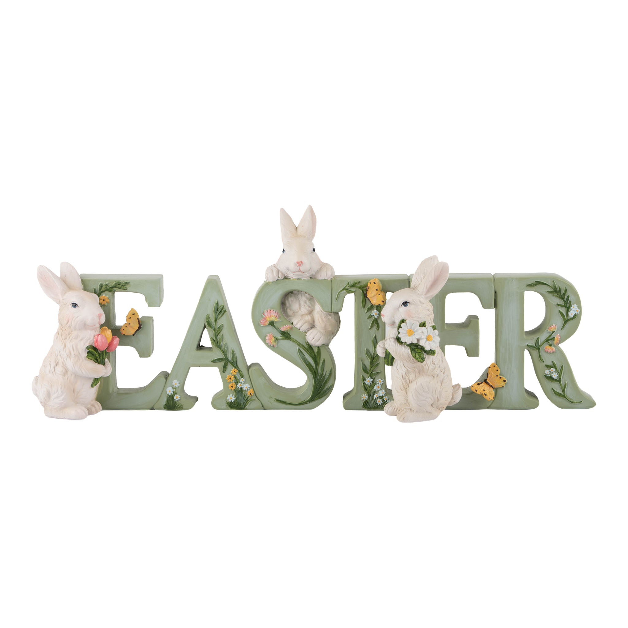37cm Pastel Bunny Easter Word - Seasonal Decor