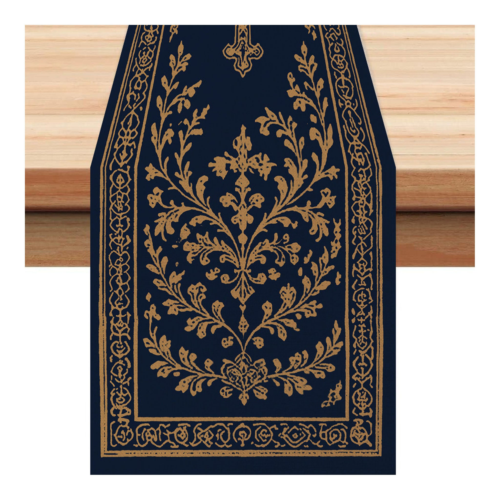 Byzantine Blue Easter Table Runner - Seasonal Decor