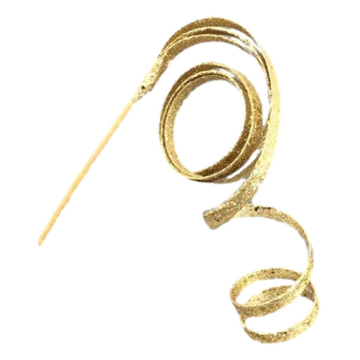 Gold Spiral Curl Pick - Seasonal Decor