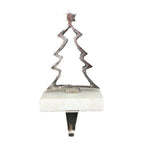 Silver Tree Stocking Holder - Seasonal Decor