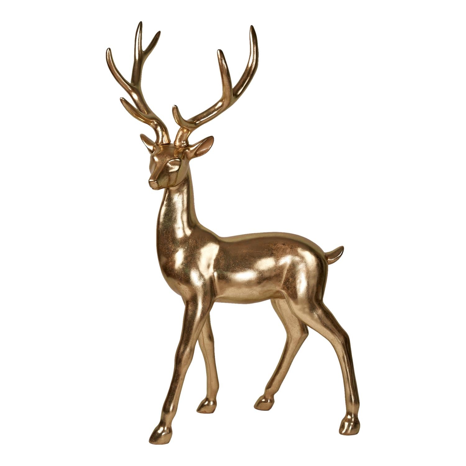 155cm Golden Deer - Seasonal Decor