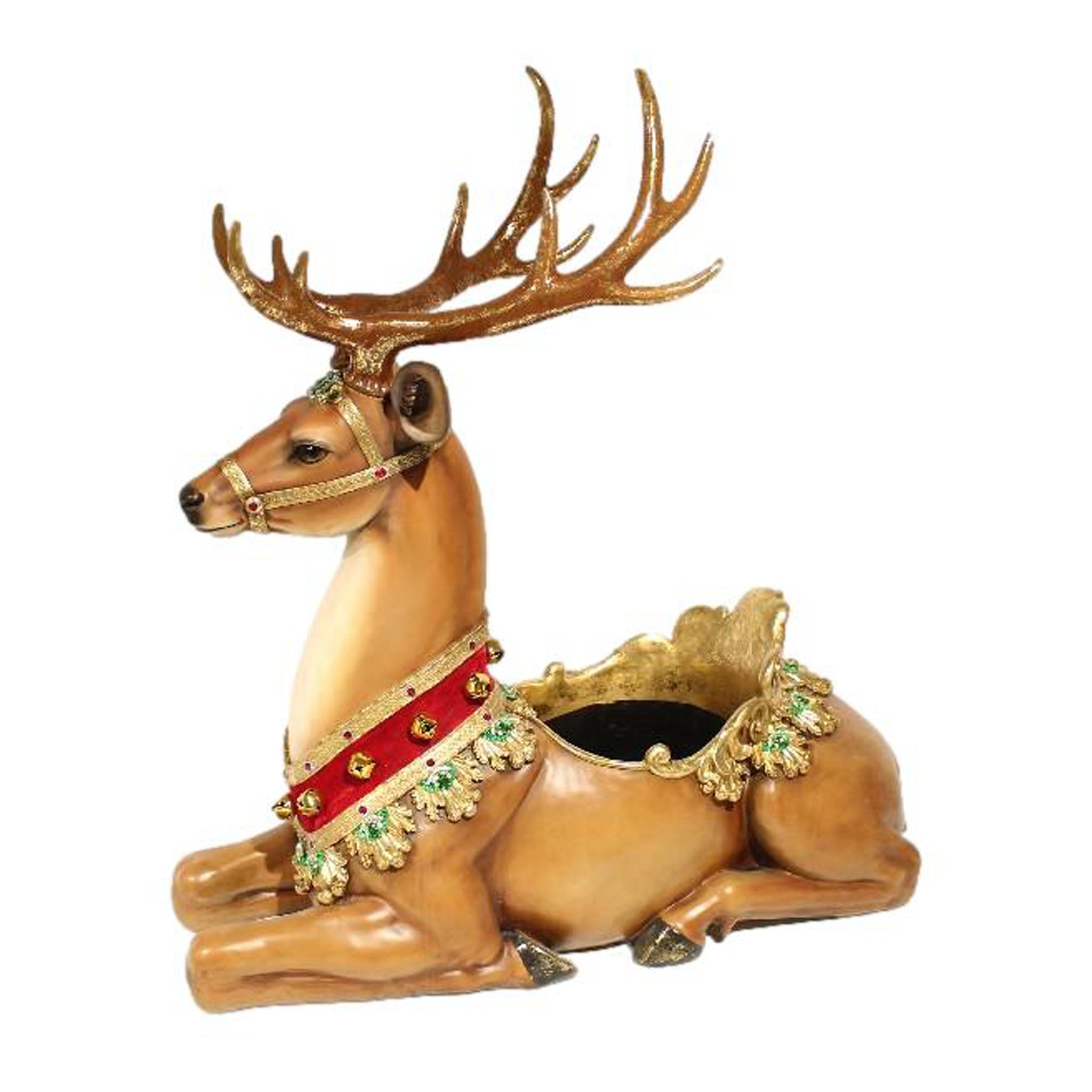 Sitting Deer Flowerpot - Seasonal Decor